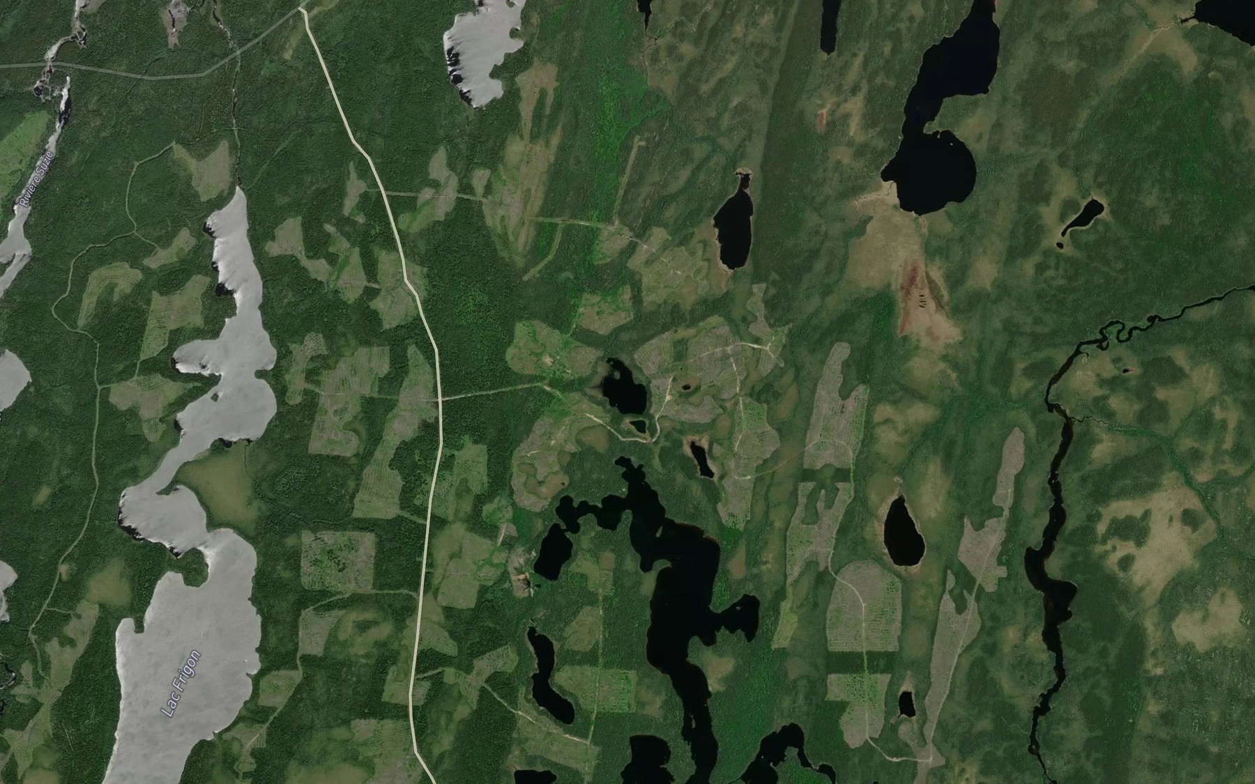 Satellite map of the Lac du Boss