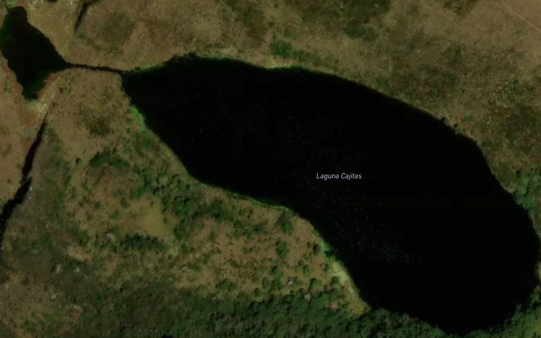 Satellite map of the Laguna Cajitas