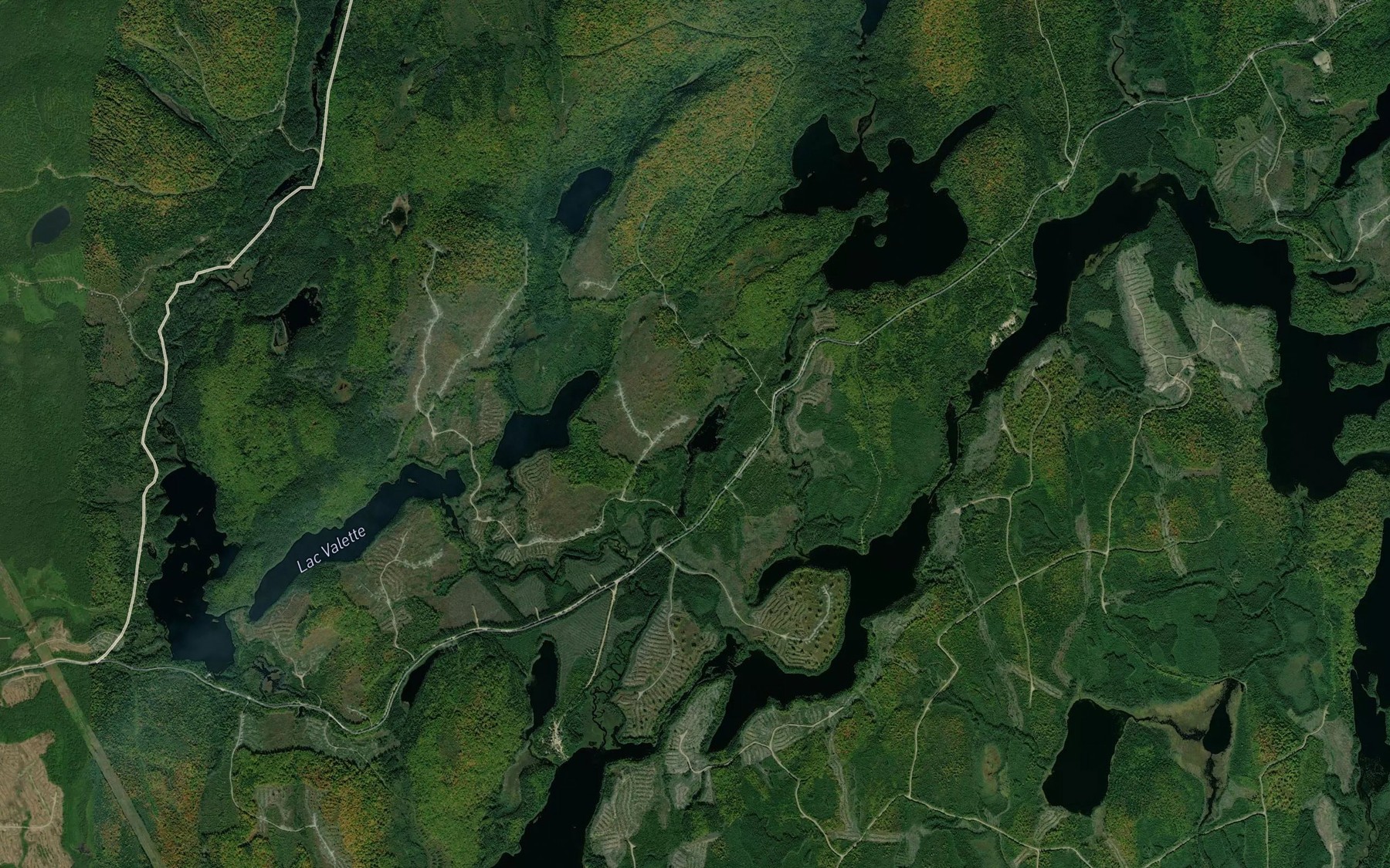 Satellite map of the Lac Gilles
