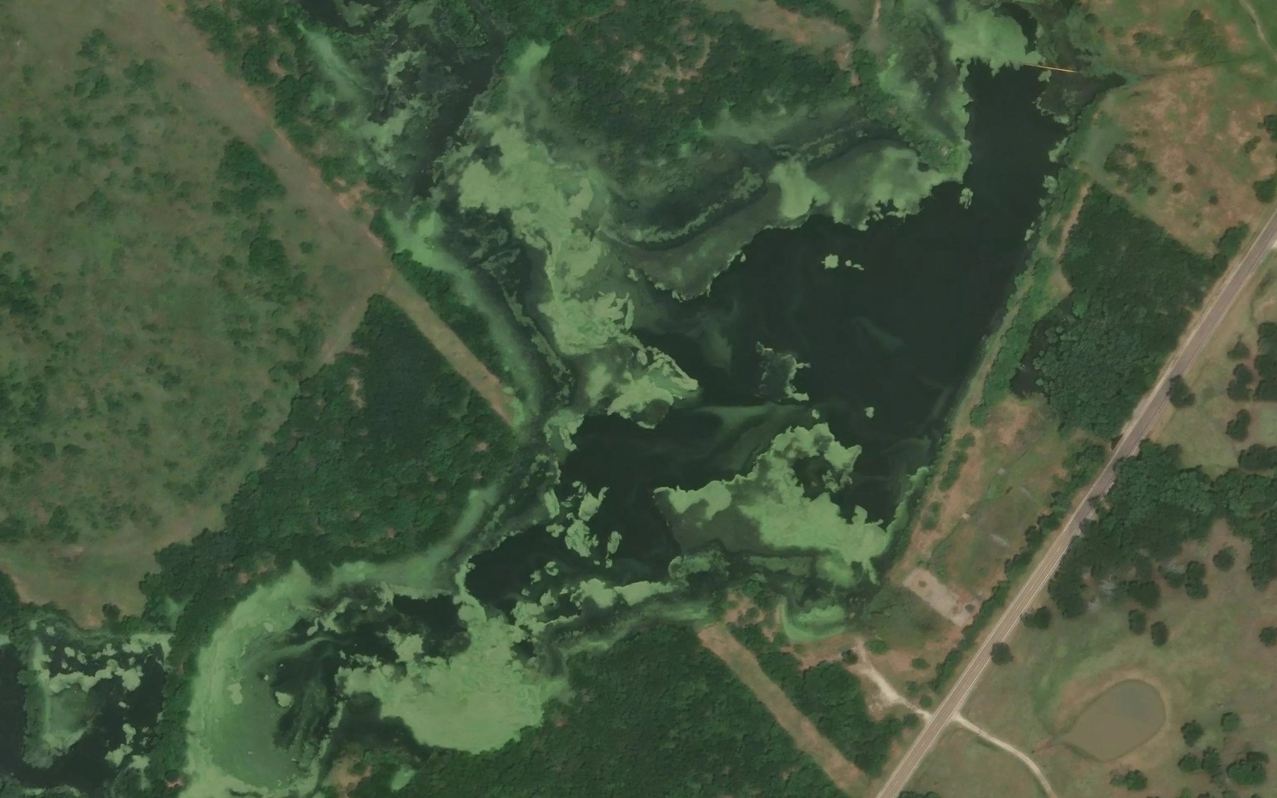 Satellite map of the Wortham Lake Number 1
