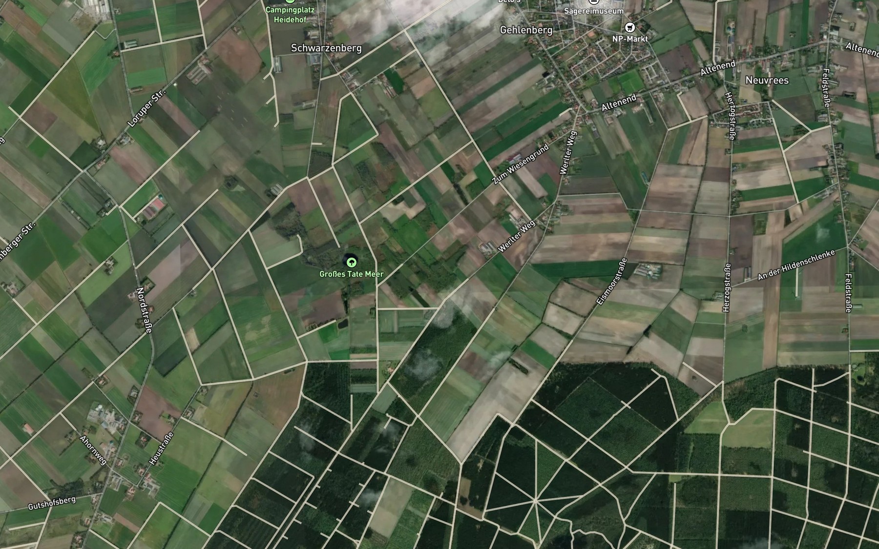 Satellite map of the Kleines Tatemeer
