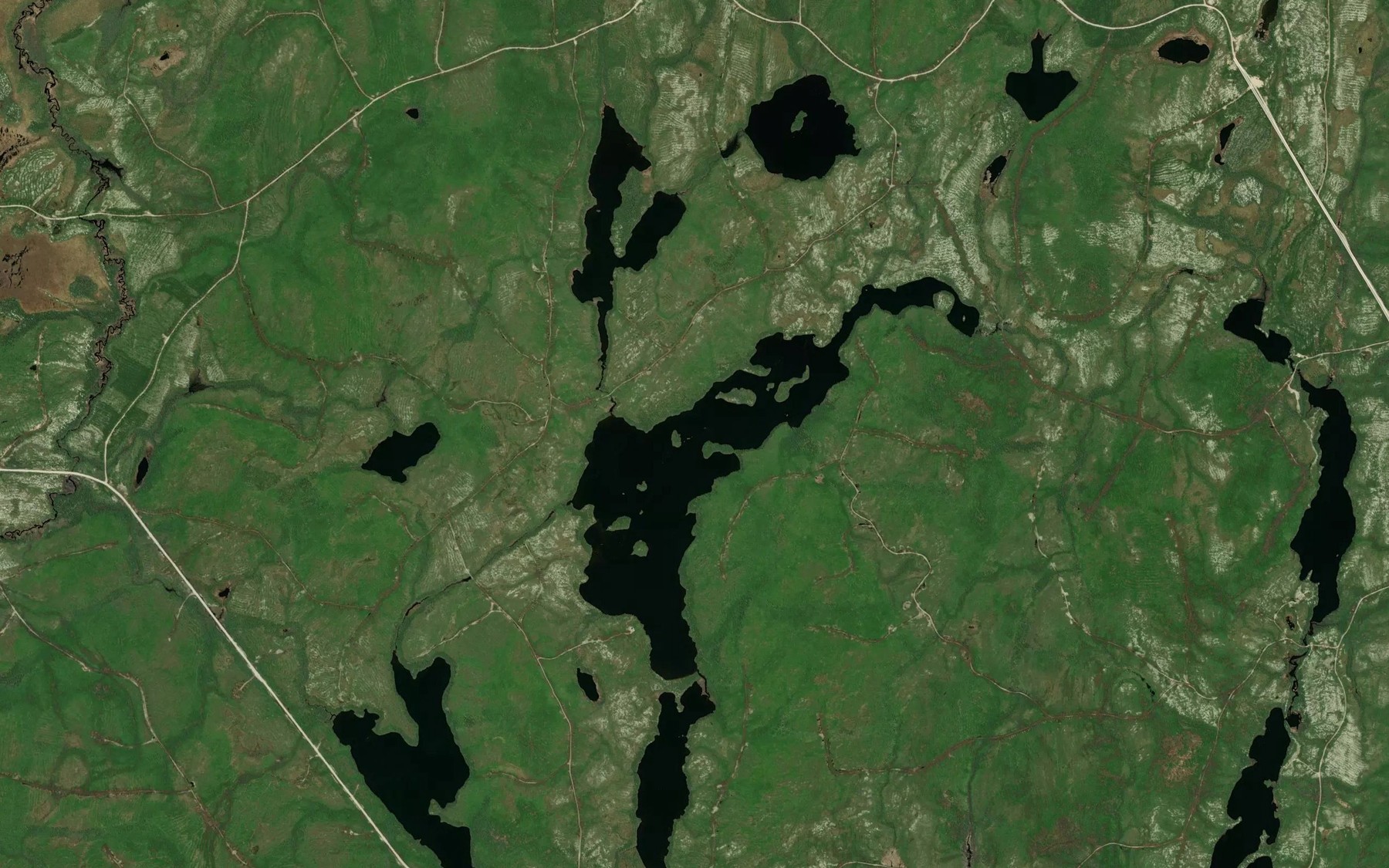 Satellite map of the Lac Kuakuapishiu