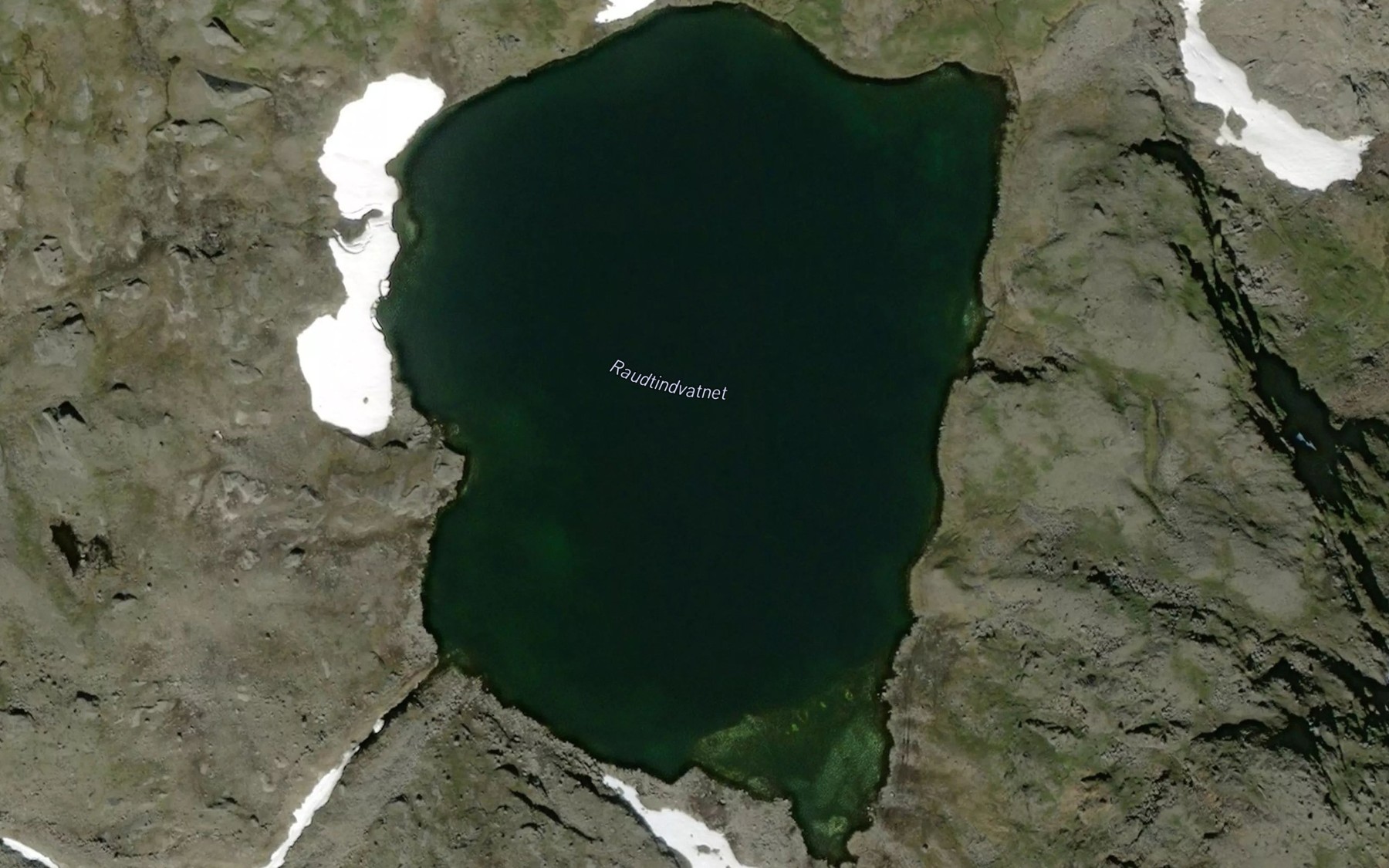 Satellite map of the Raudtindvatnet