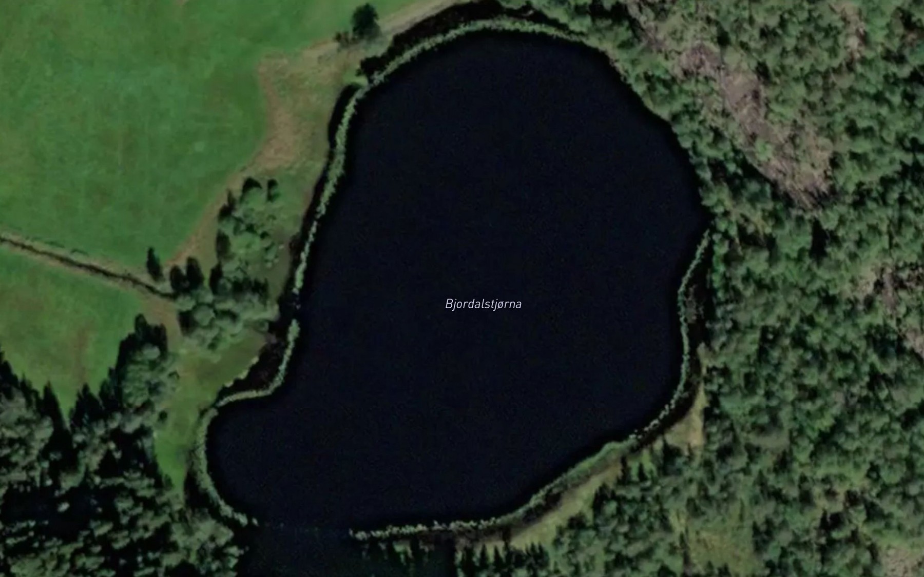 Satellite map of the Bjordalstjorna