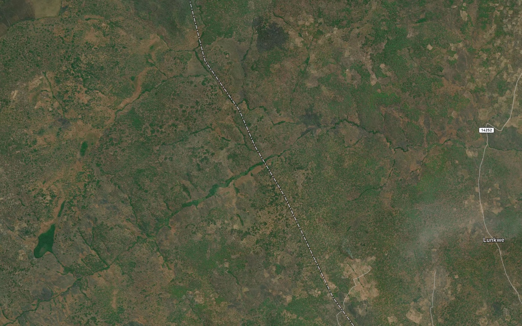 Satellite map of the Kiamikanga