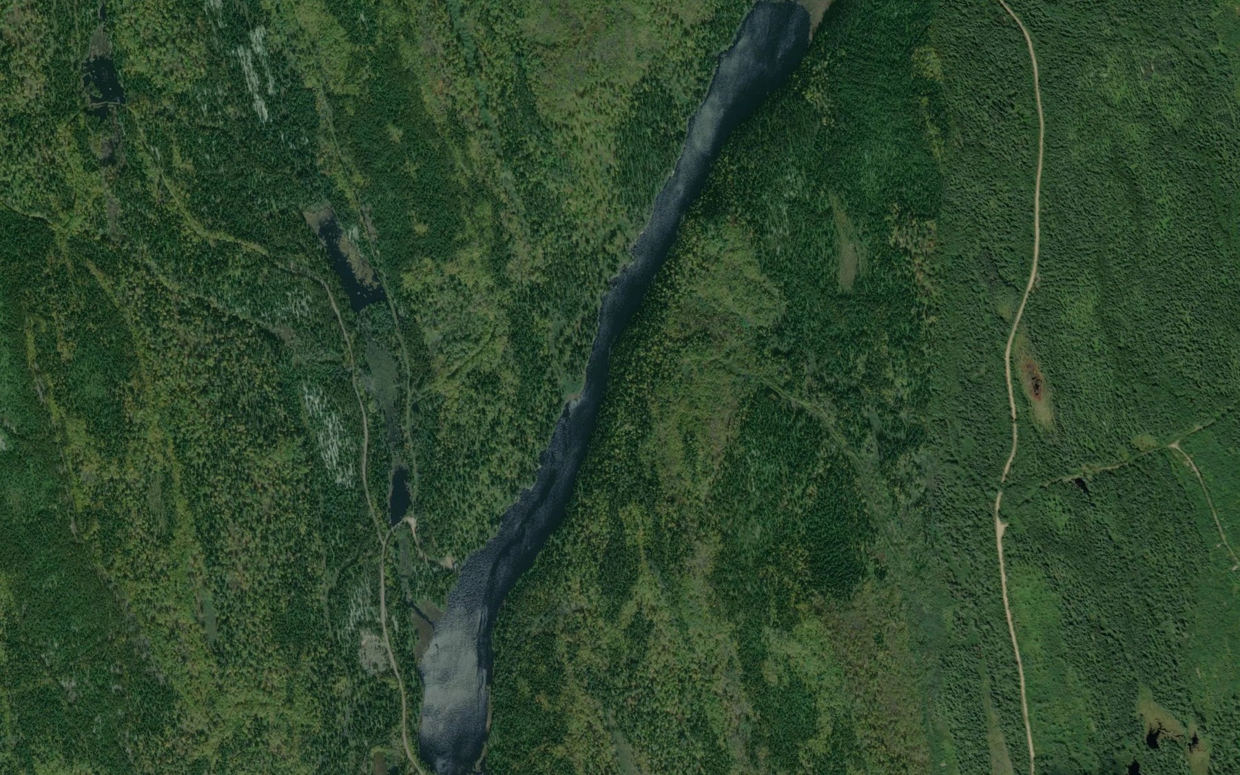 Satellite map of the Lac des Myriques