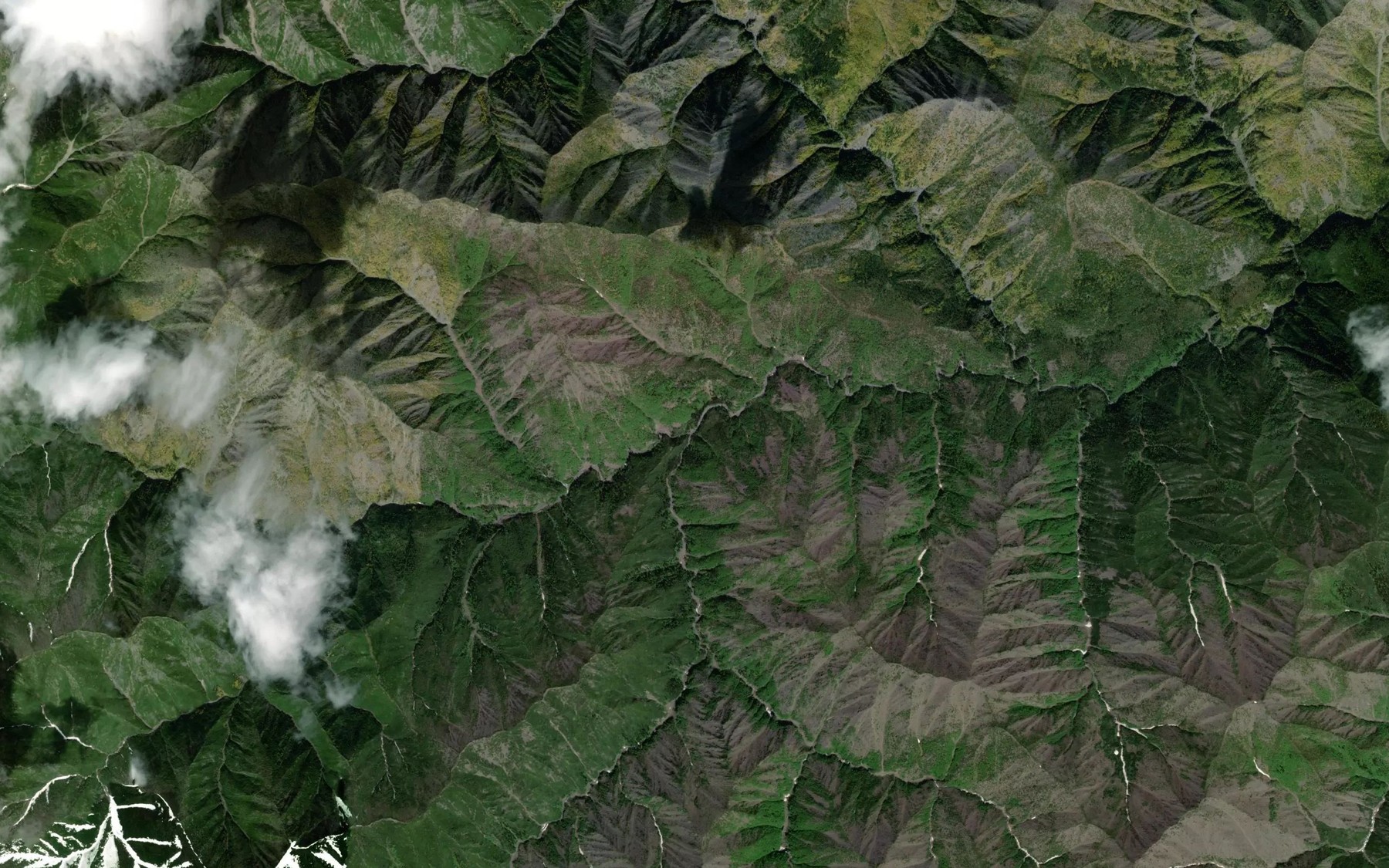 Satellite map of the Pravyy Otun