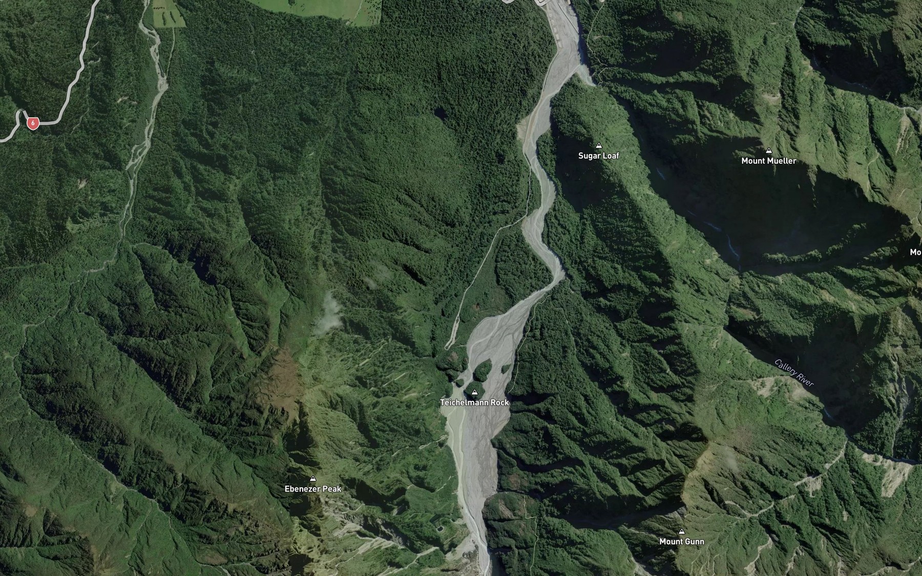 Satellite map of the Peters Pool