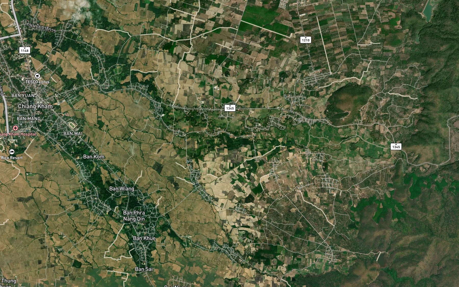 Satellite map of the Mueang Khamin