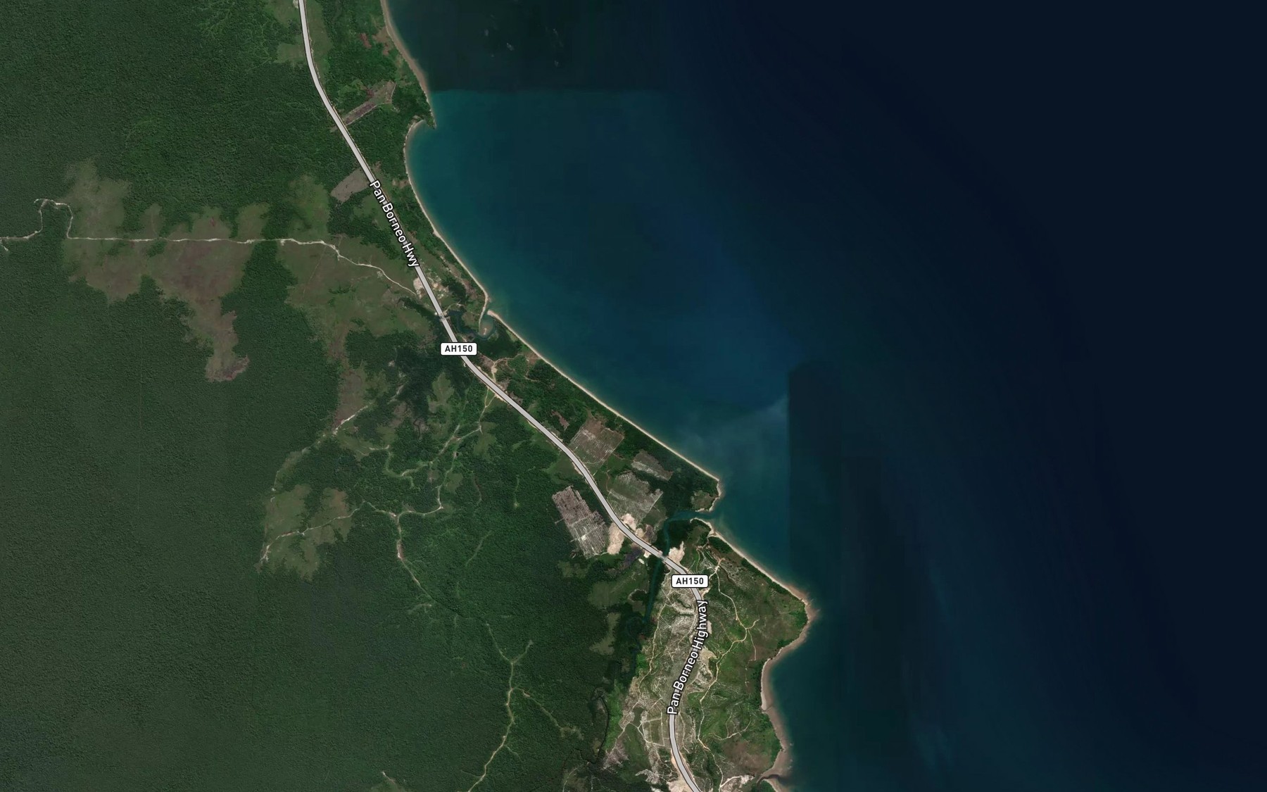 Satellite map of the Telok Beduan