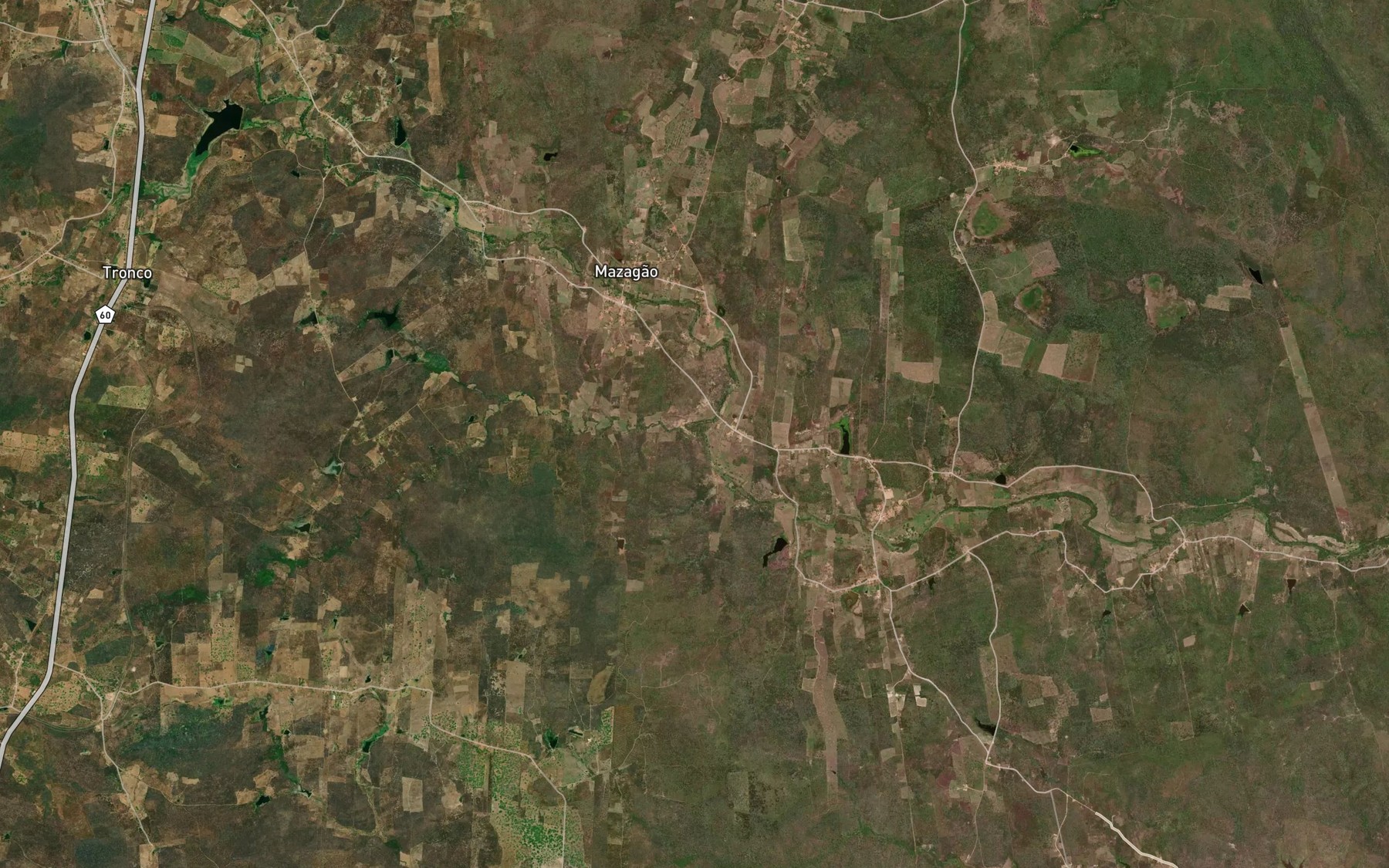 Satellite map of the Riacho da Abelha