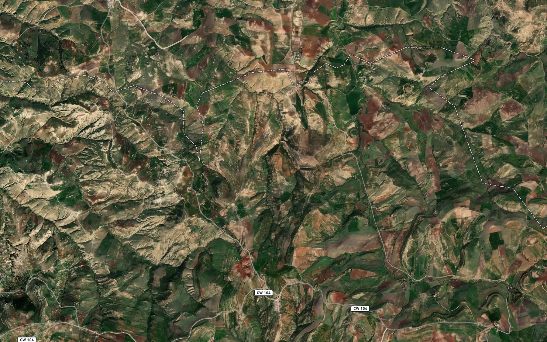 Satellite map of the Ain Safsaf