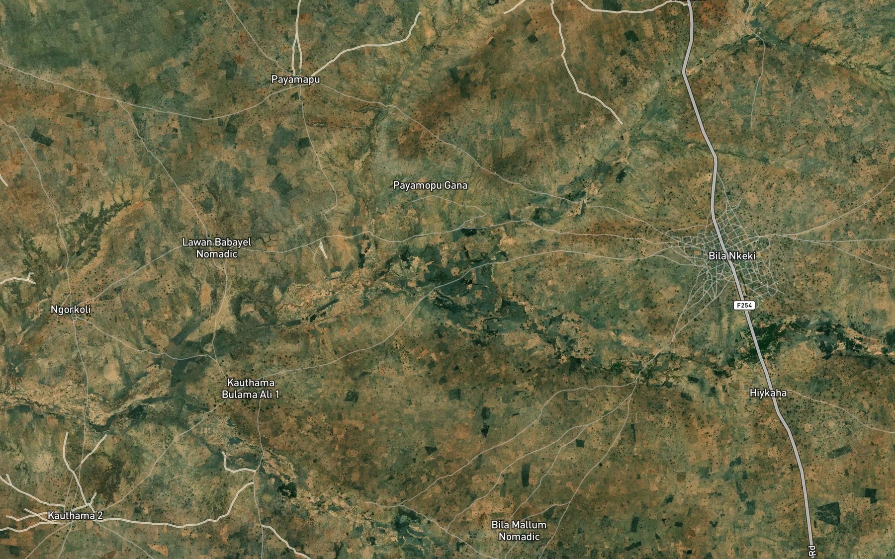 Satellite map of the Rafin Zibal