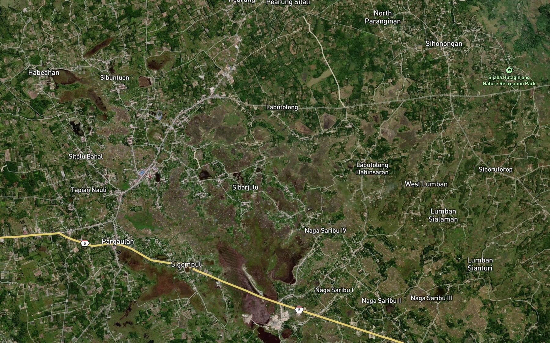 Satellite map of the Pea Parsaosaoan