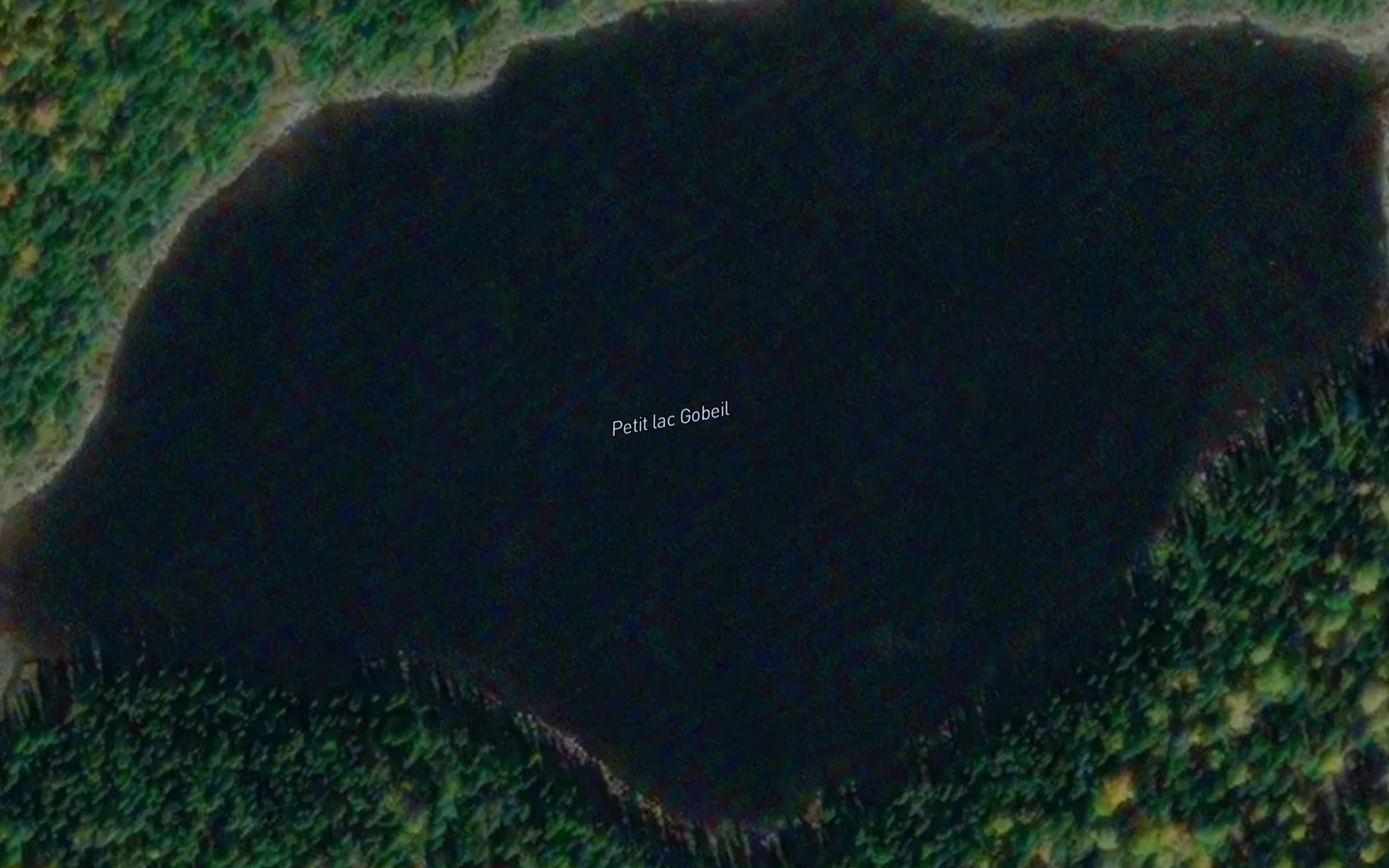 Satellite map of the Petit lac Gobeil