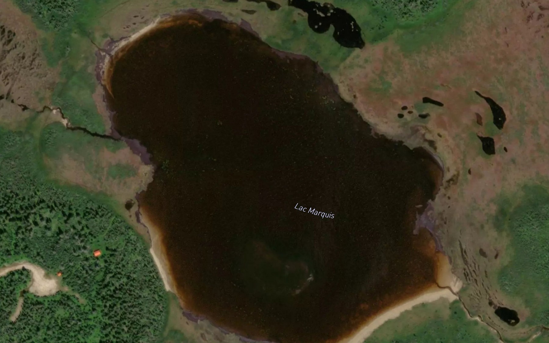 Satellite map of the Lac Marquis