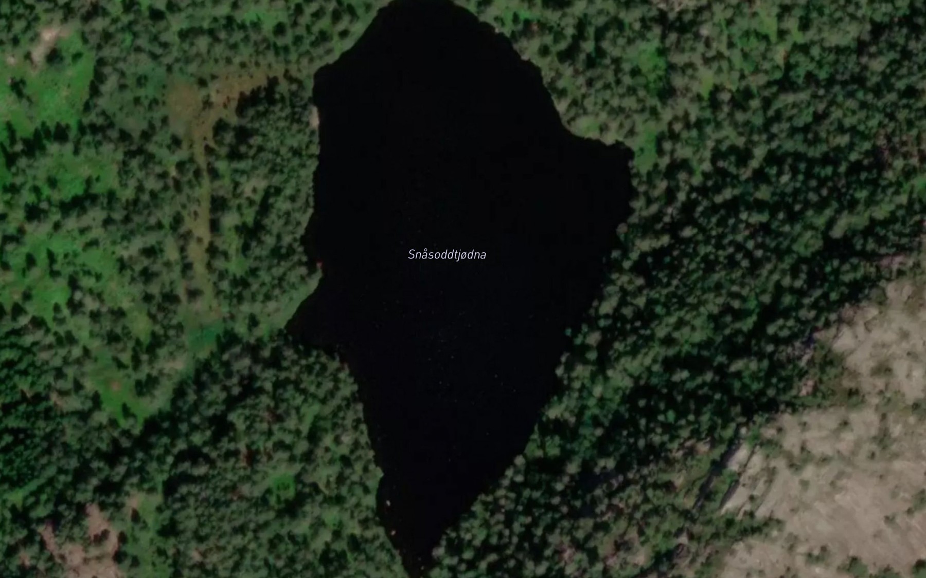 Satellite map of the Snasoddtjodna
