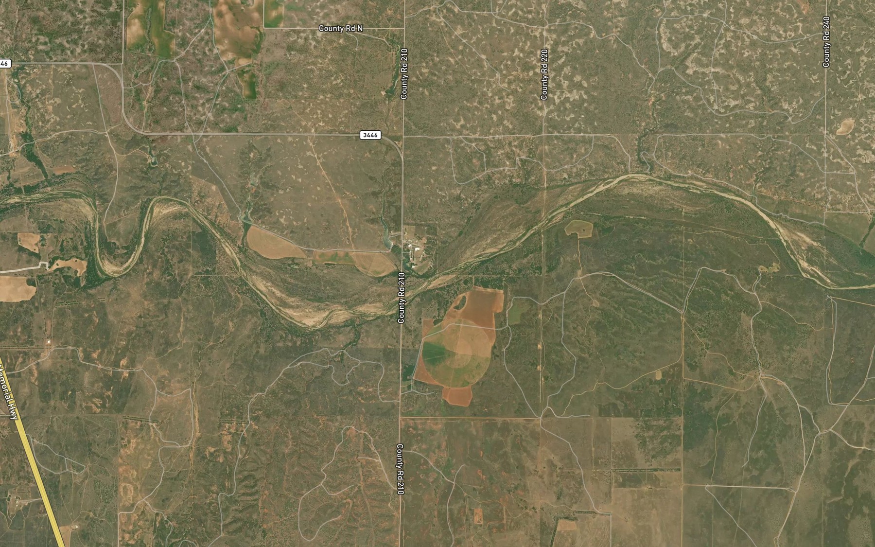 Satellite map of the Panther Creek