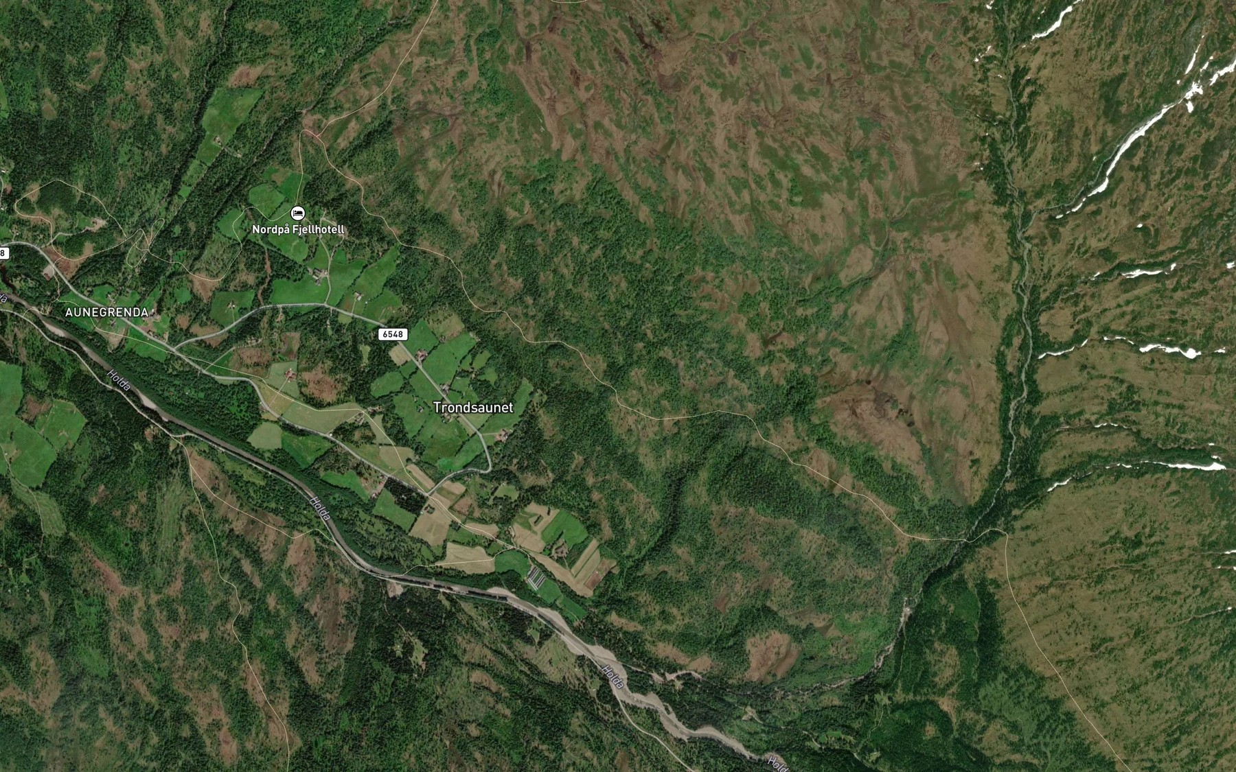 Satellite map of the Megardsbekken