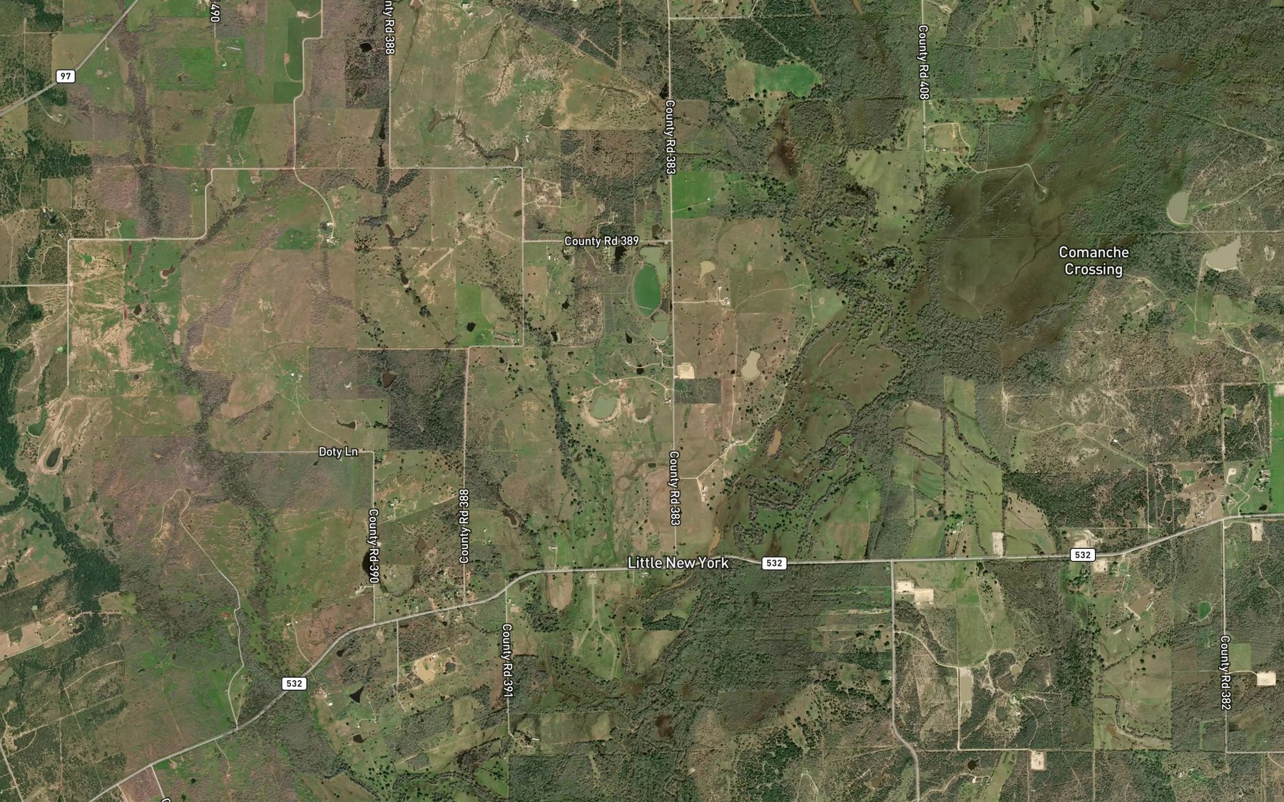 Satellite map of the Kelley Lake Number 2