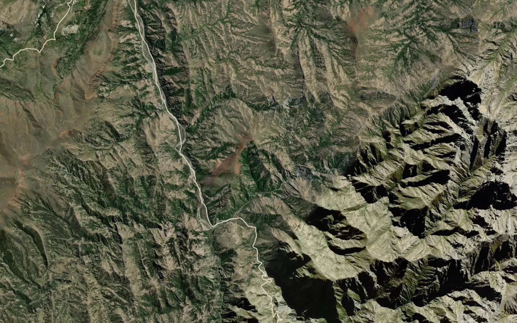 Satellite map of the Cold Stream
