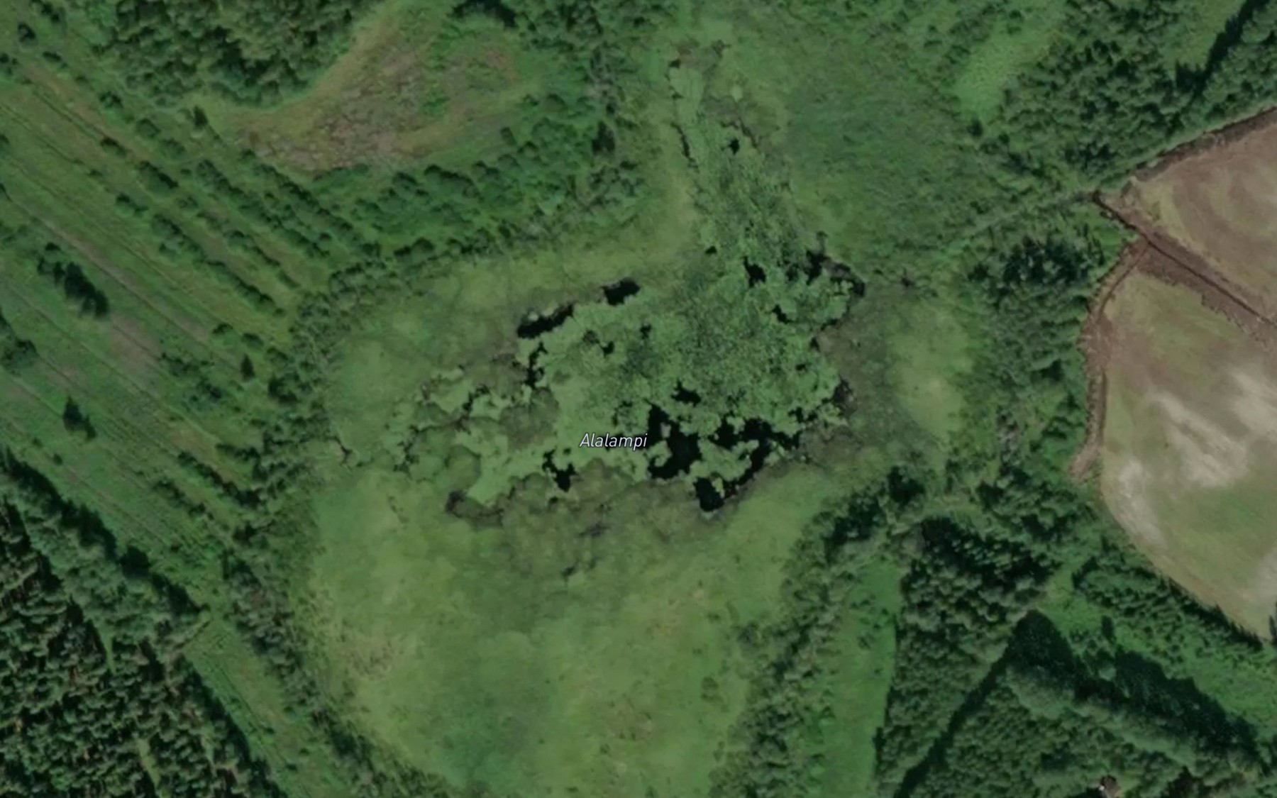 Satellite map of the Joutenjoki