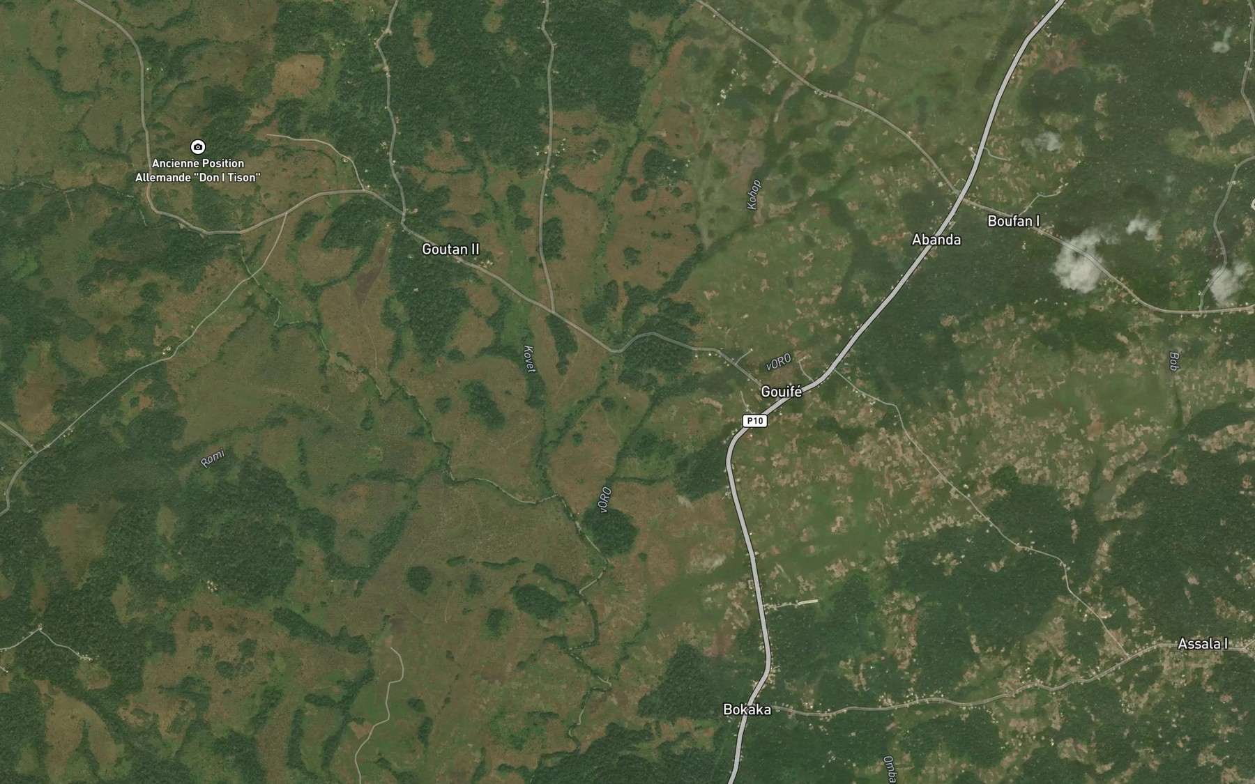 Satellite map of the Boboro