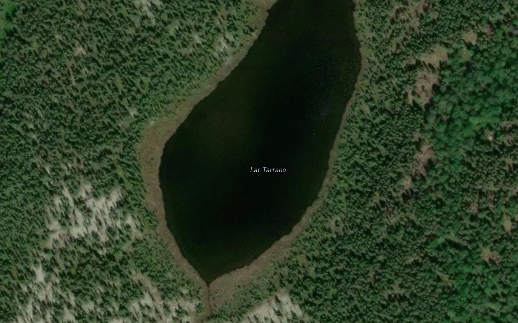 Satellite map of the Lac Tarrano