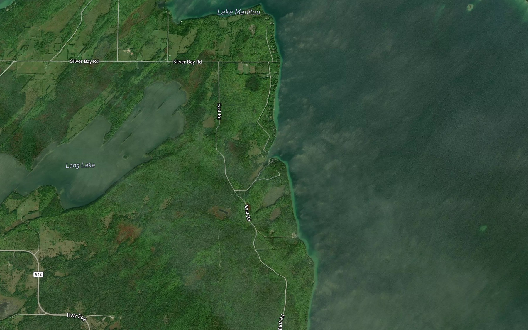 Satellite map of the Turtle Creek Bay