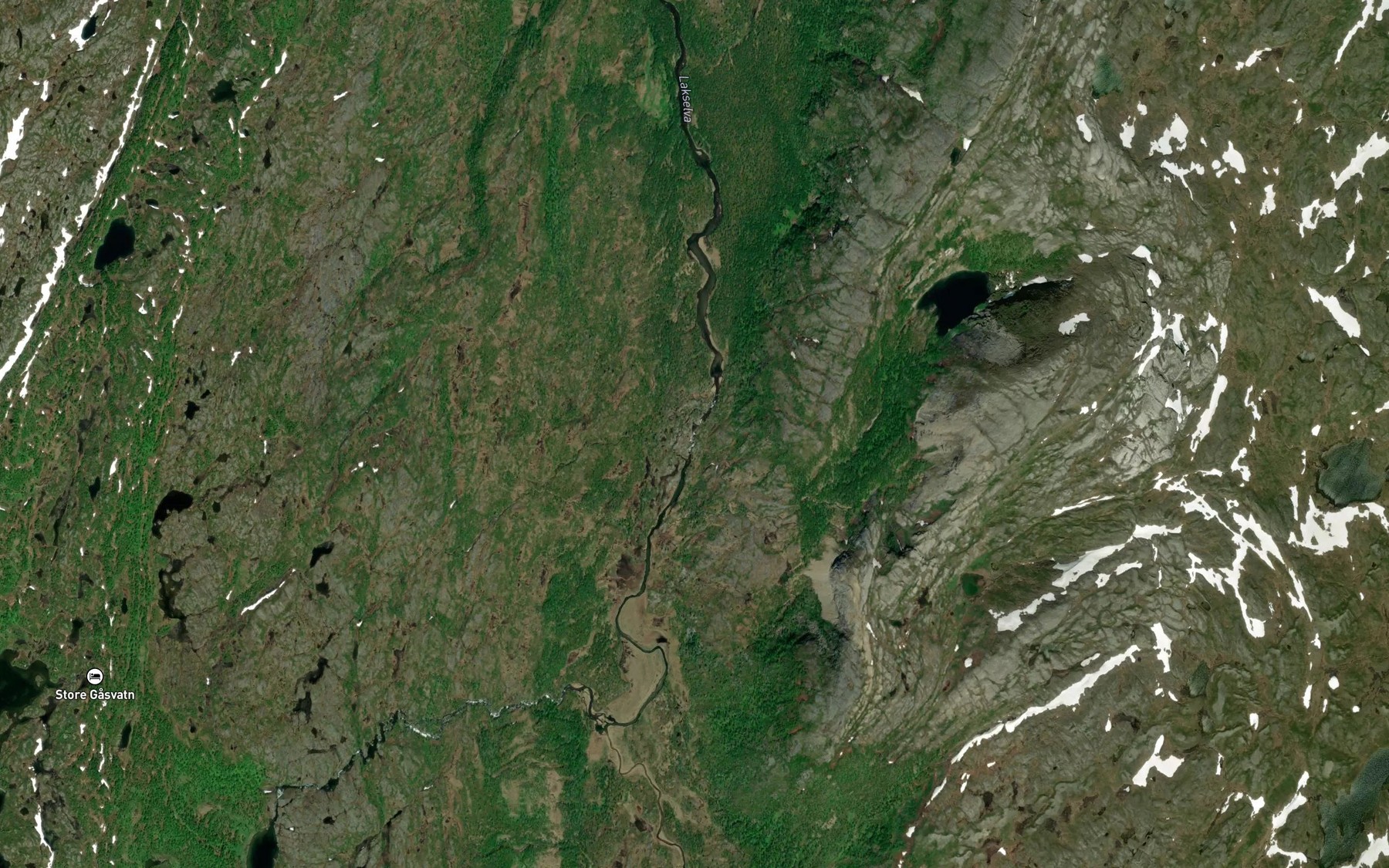 Satellite map of the Innerforsen