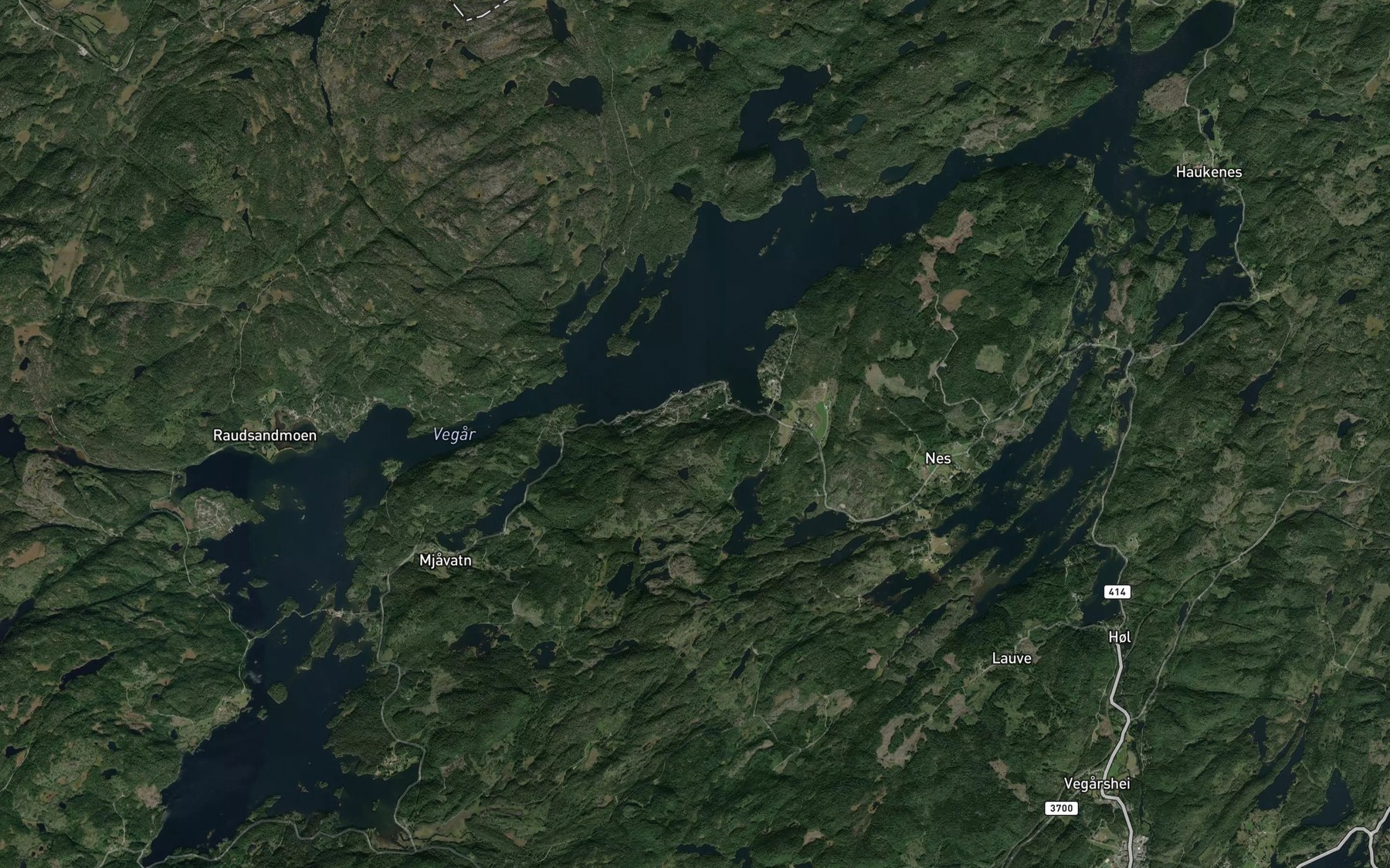 Satellite map of the Vegar