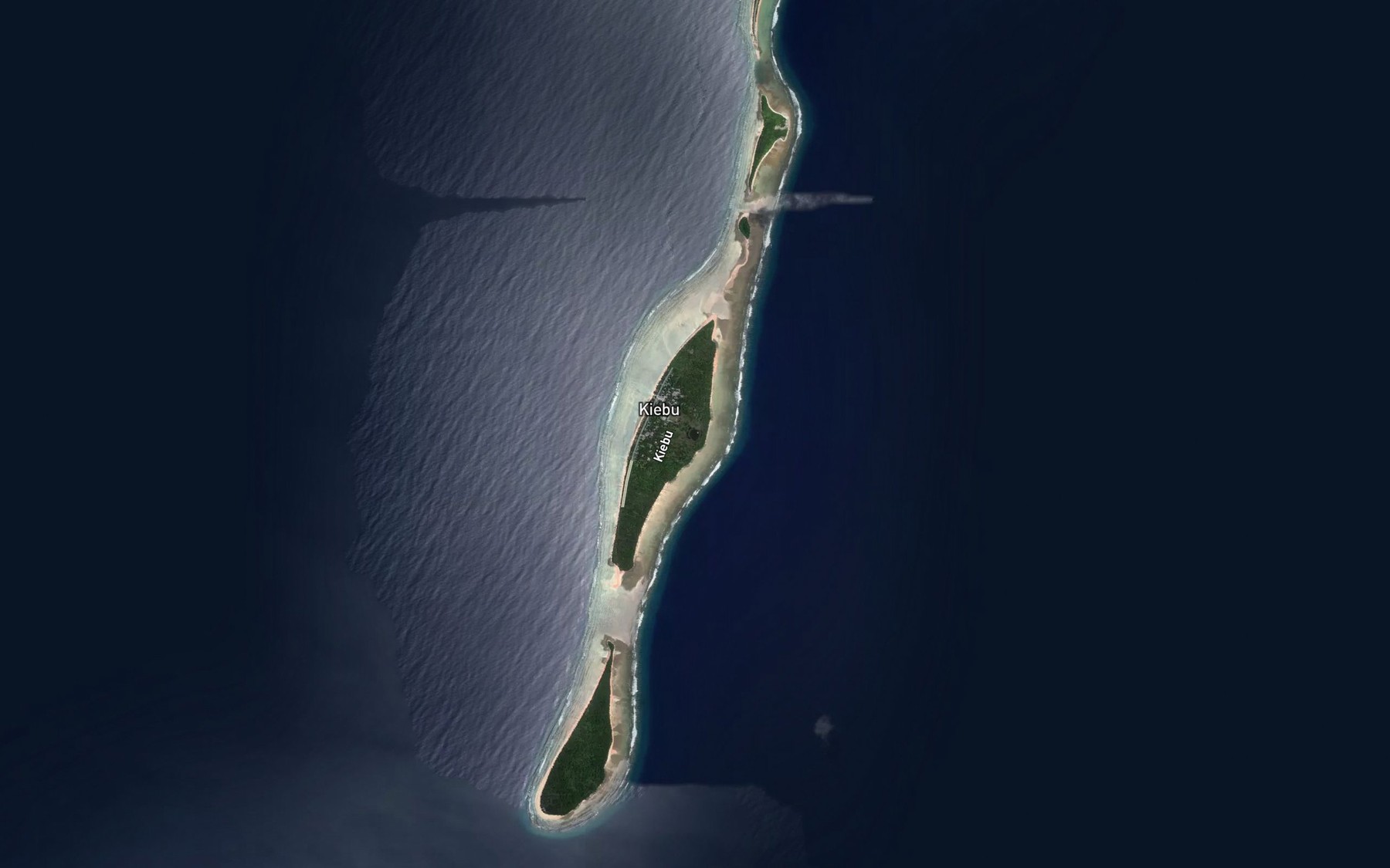 Satellite map of the Kiebu Lagoon