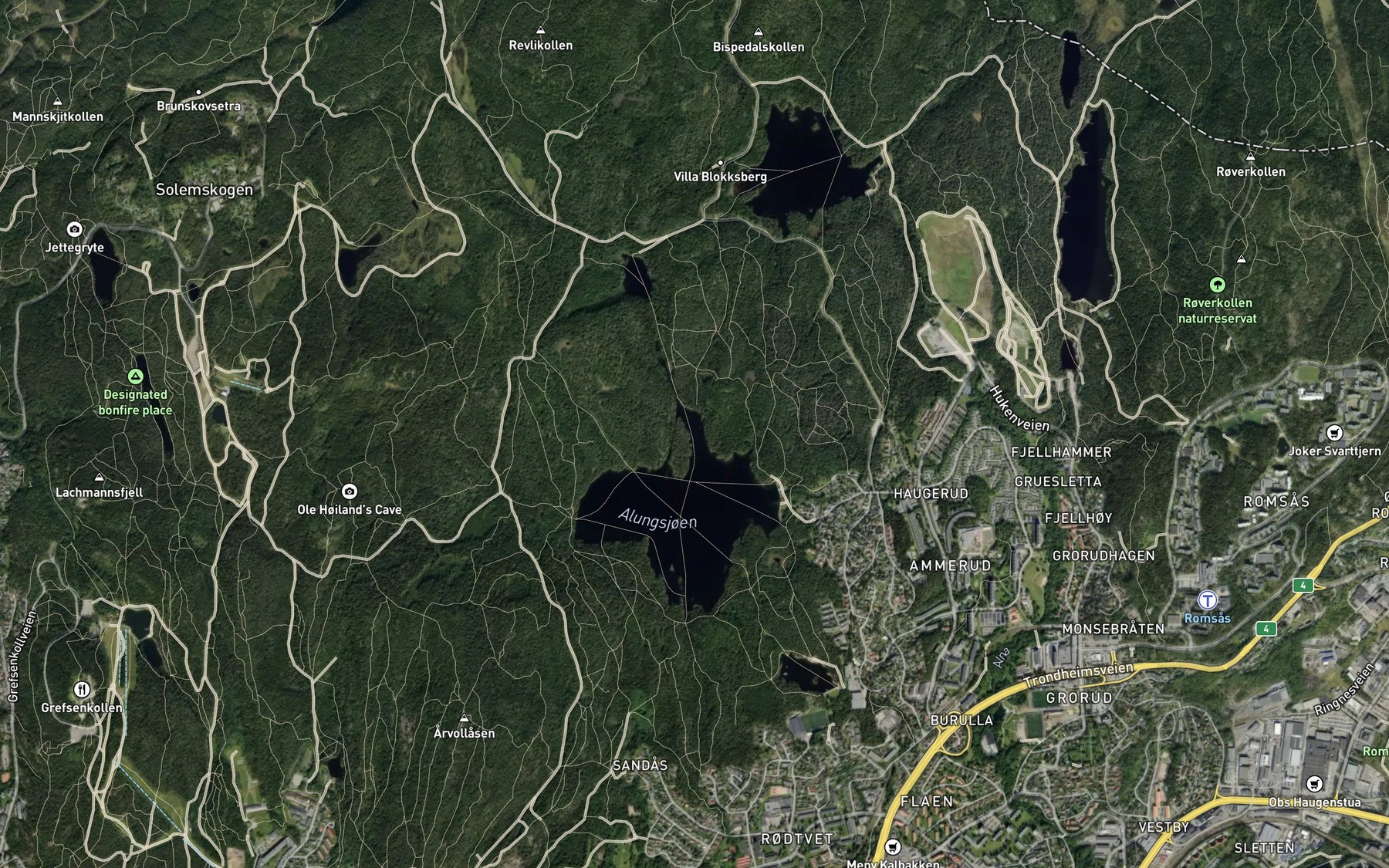 Satellite map of the Mjosundvika