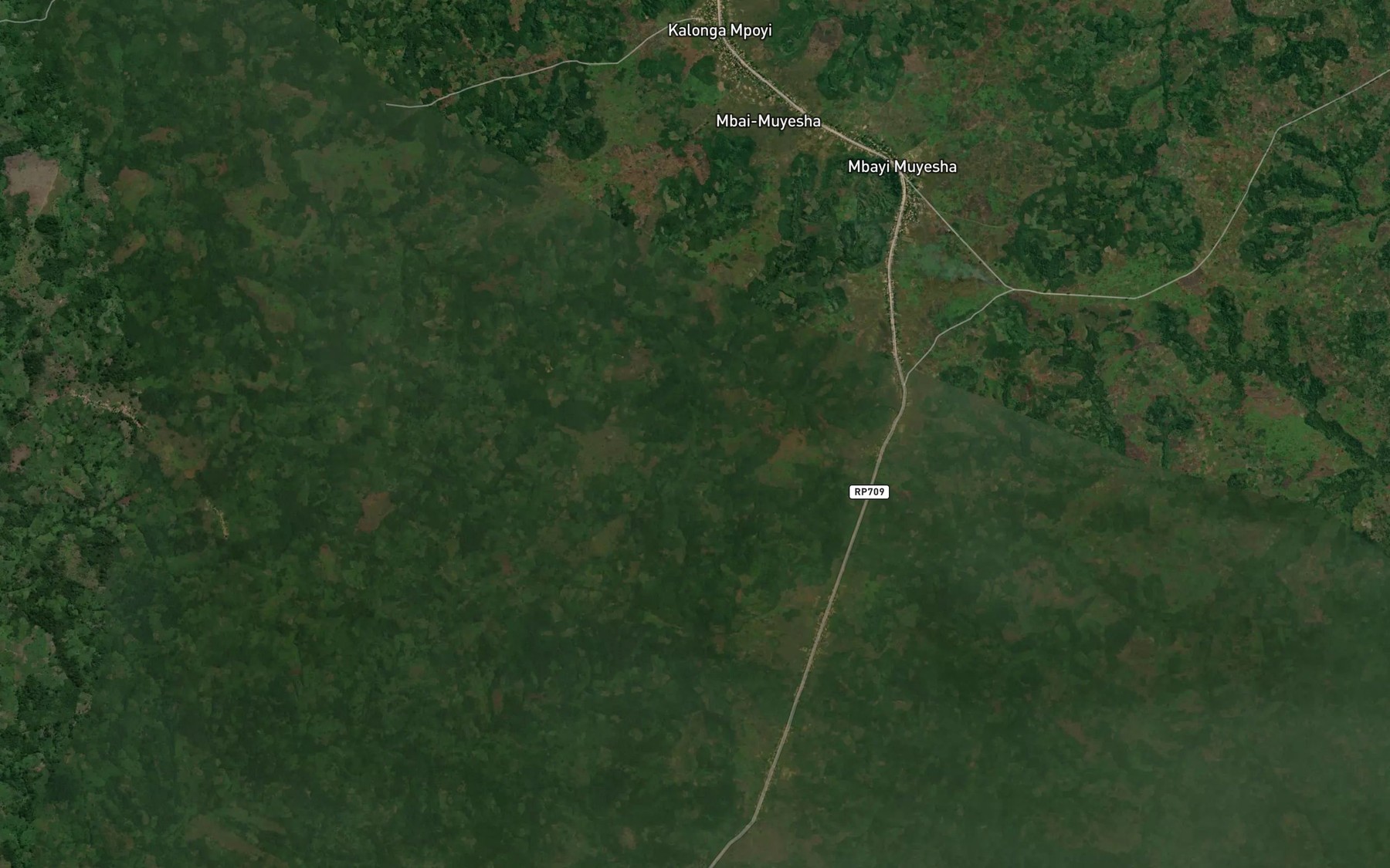 Satellite map of the Tshikapa