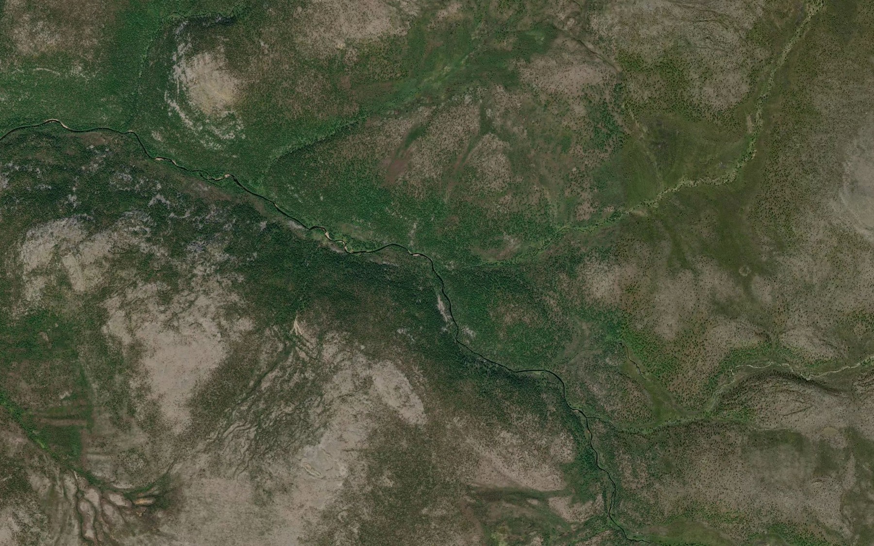 Satellite map of the Suobbatoaijohka