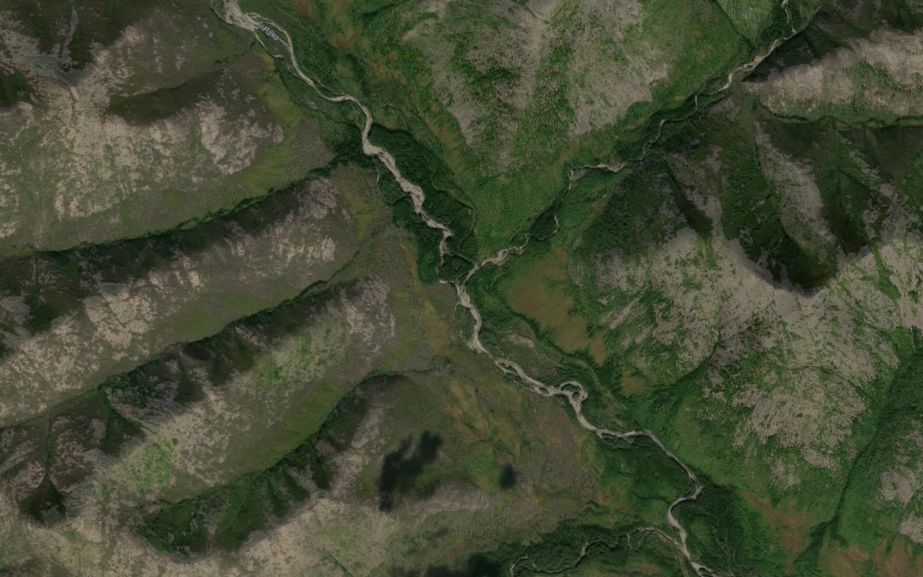 Satellite map of the Burnyy