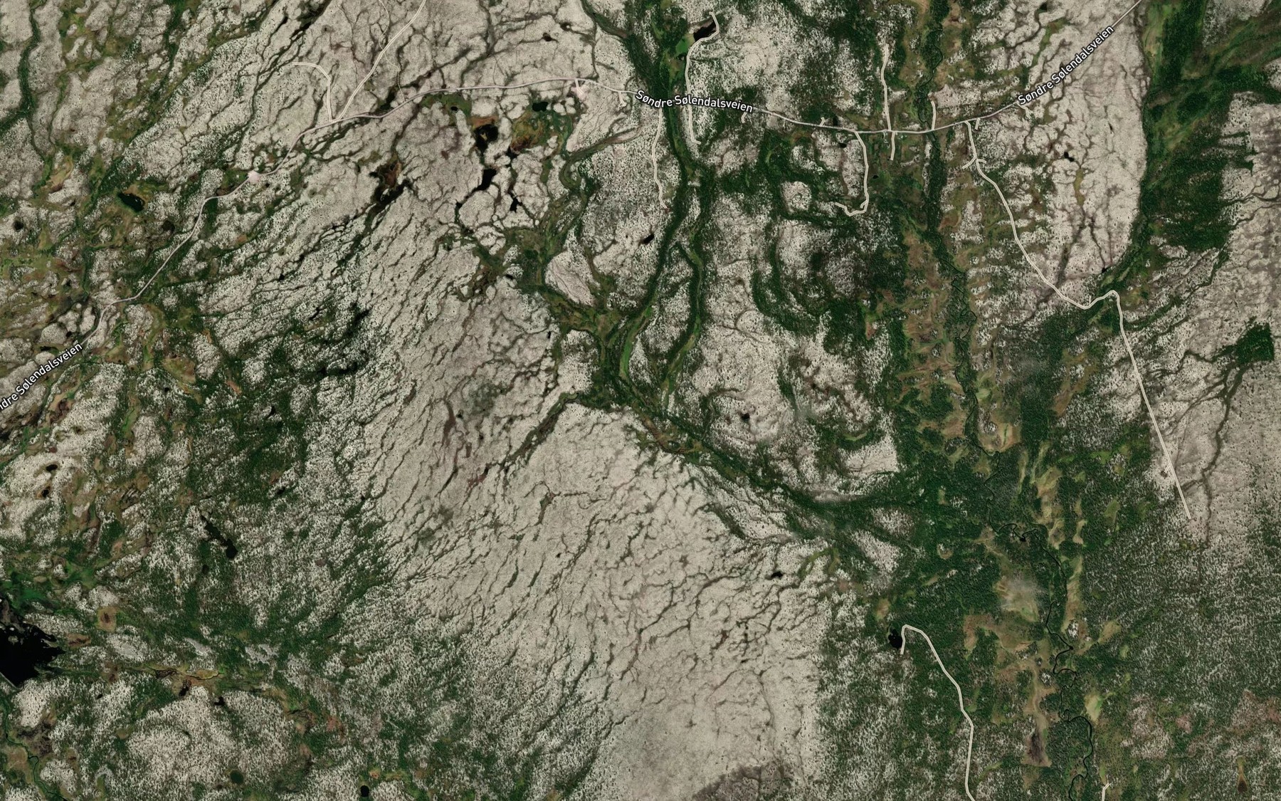 Satellite map of the Kjelasbekken