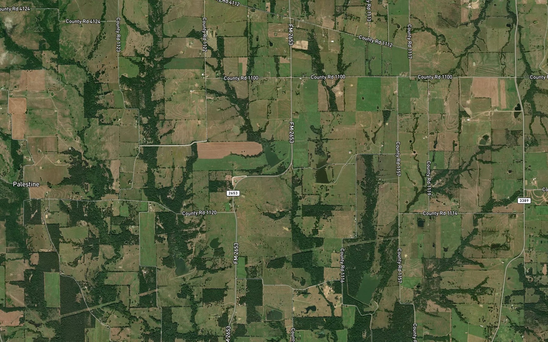 Satellite map of the Soil Conservation Service Site 16b Reservoir