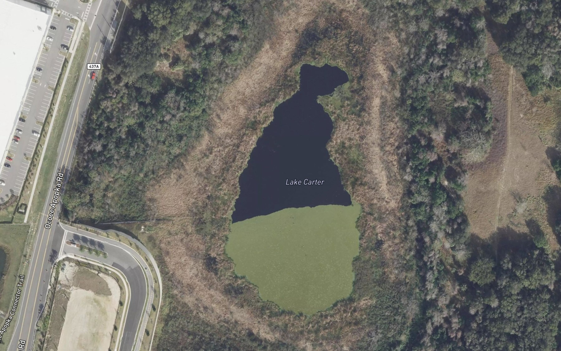 Satellite map of the Lake Carter