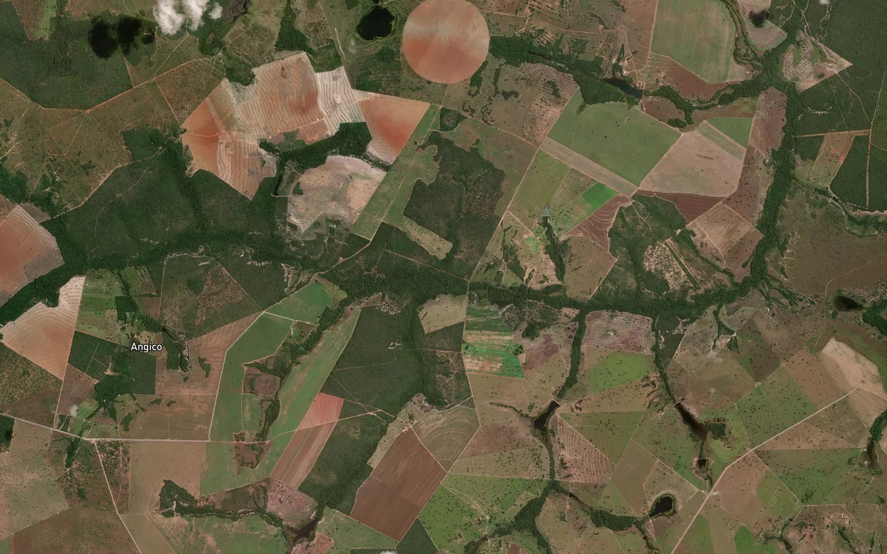 Satellite map of the Corrego Pedra Preta