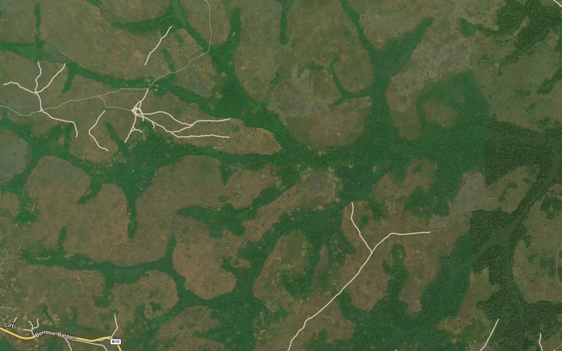 Satellite map of the Melile