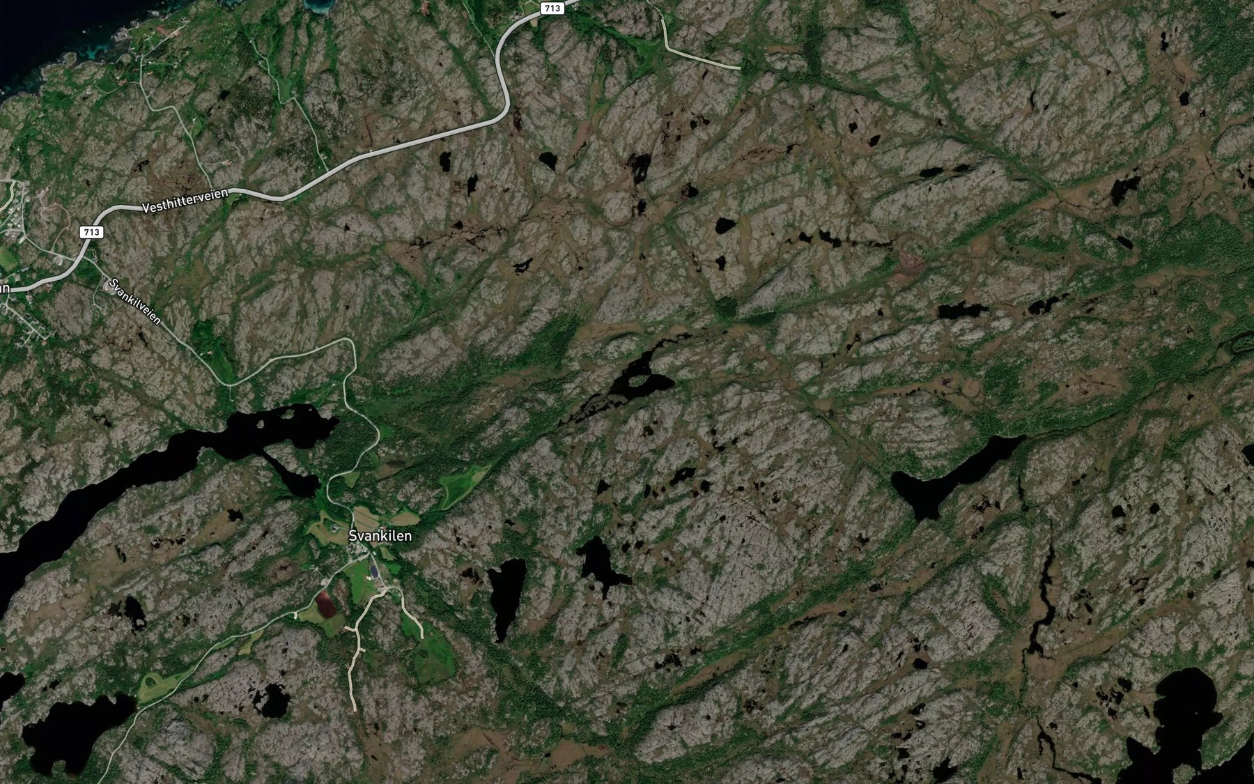 Satellite map of the Kadalsvatnet