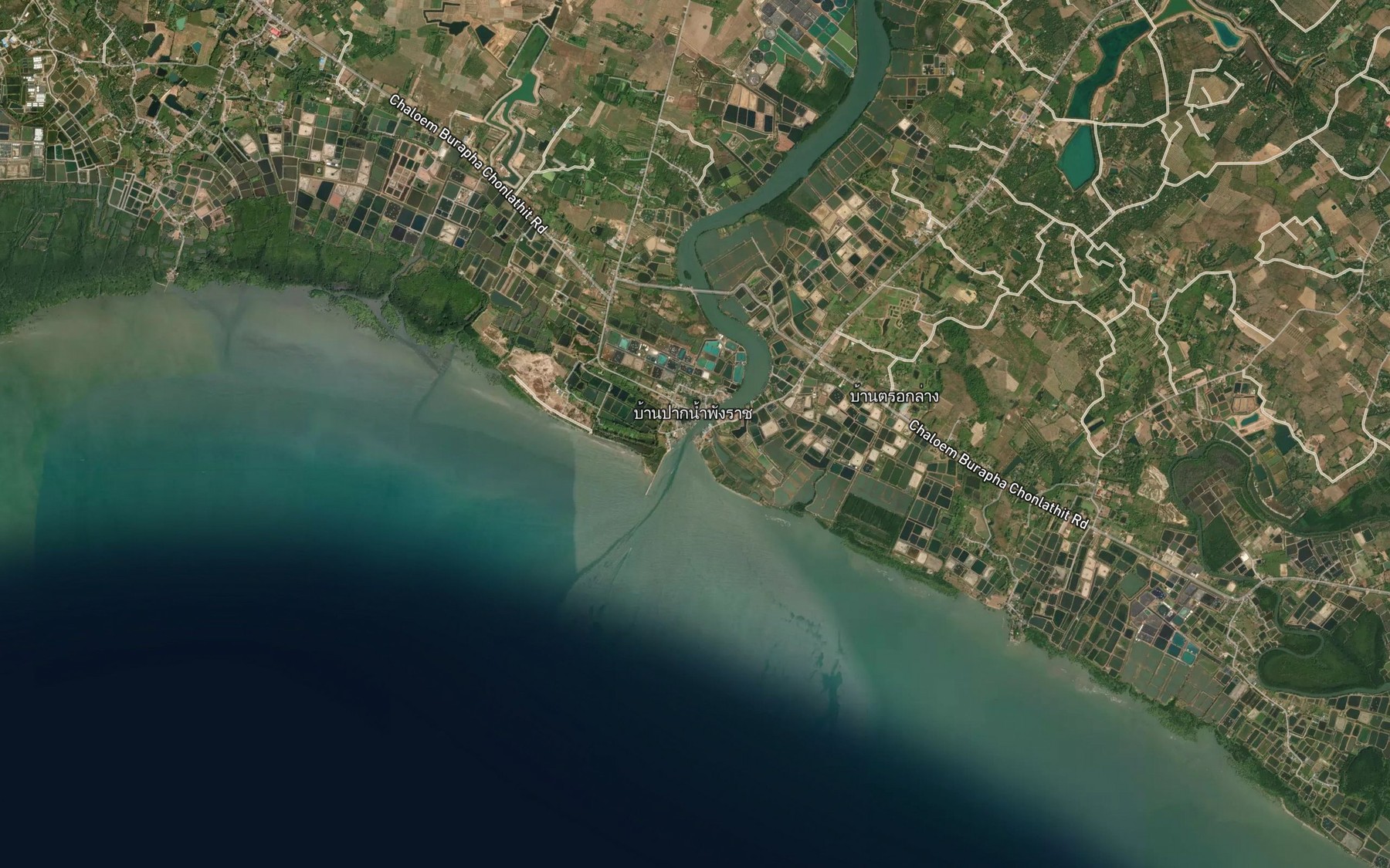 Satellite map of the Mae Nam Phang Rat