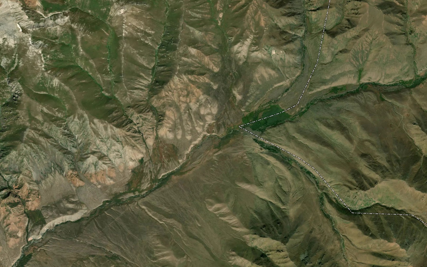 Satellite map of the Aktash
