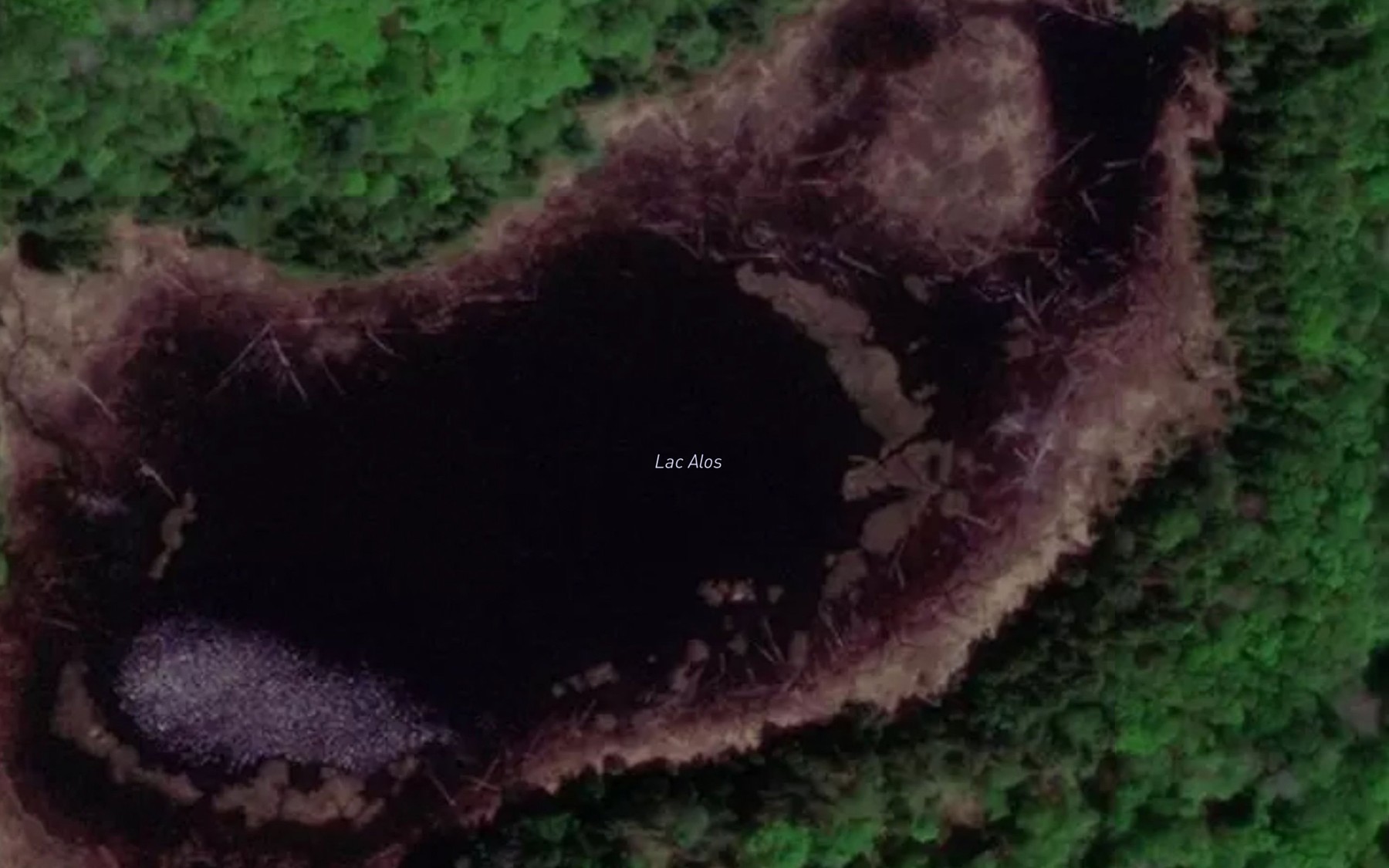 Satellite map of the Lac Alos