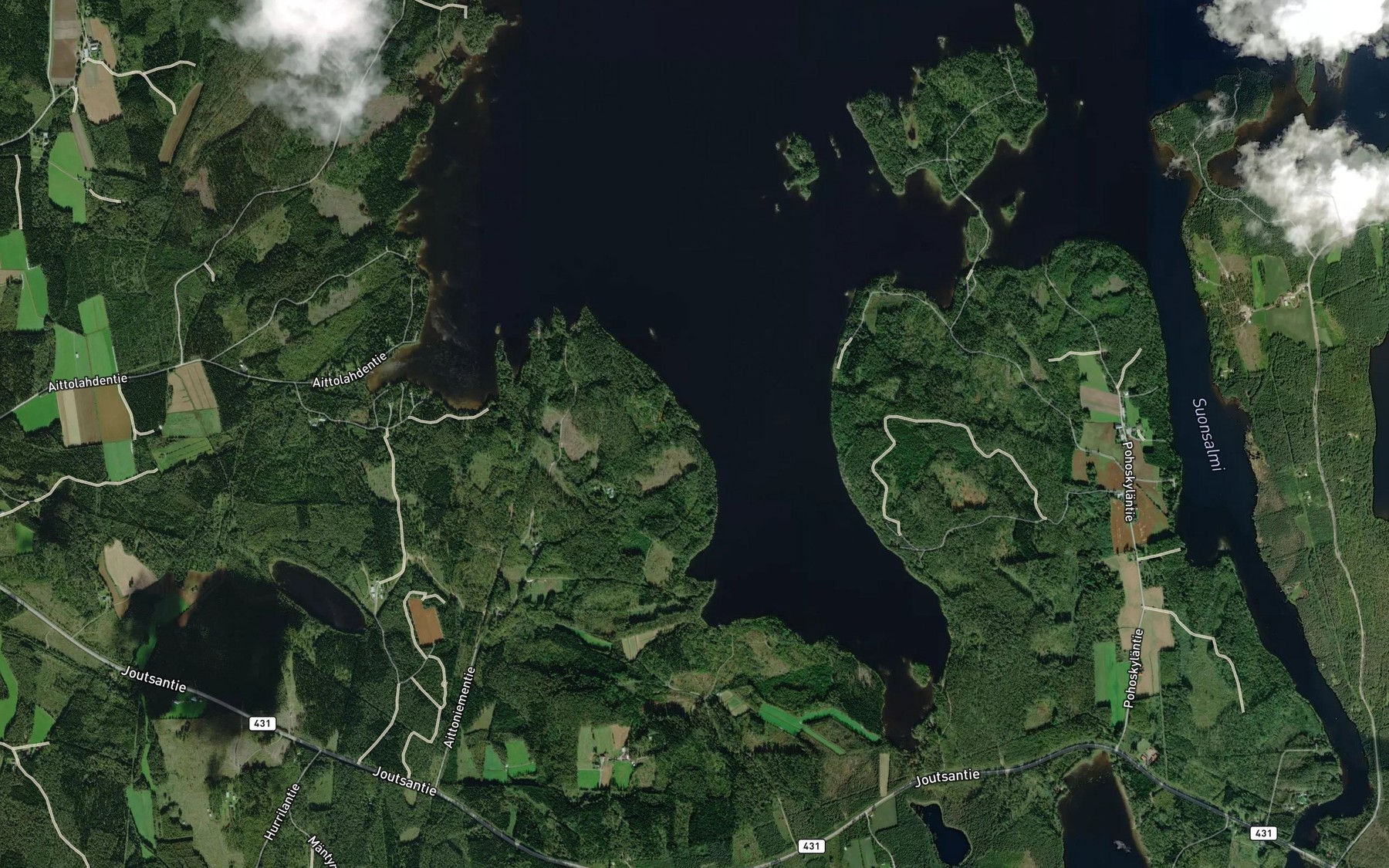 Satellite map of the Mayralahti