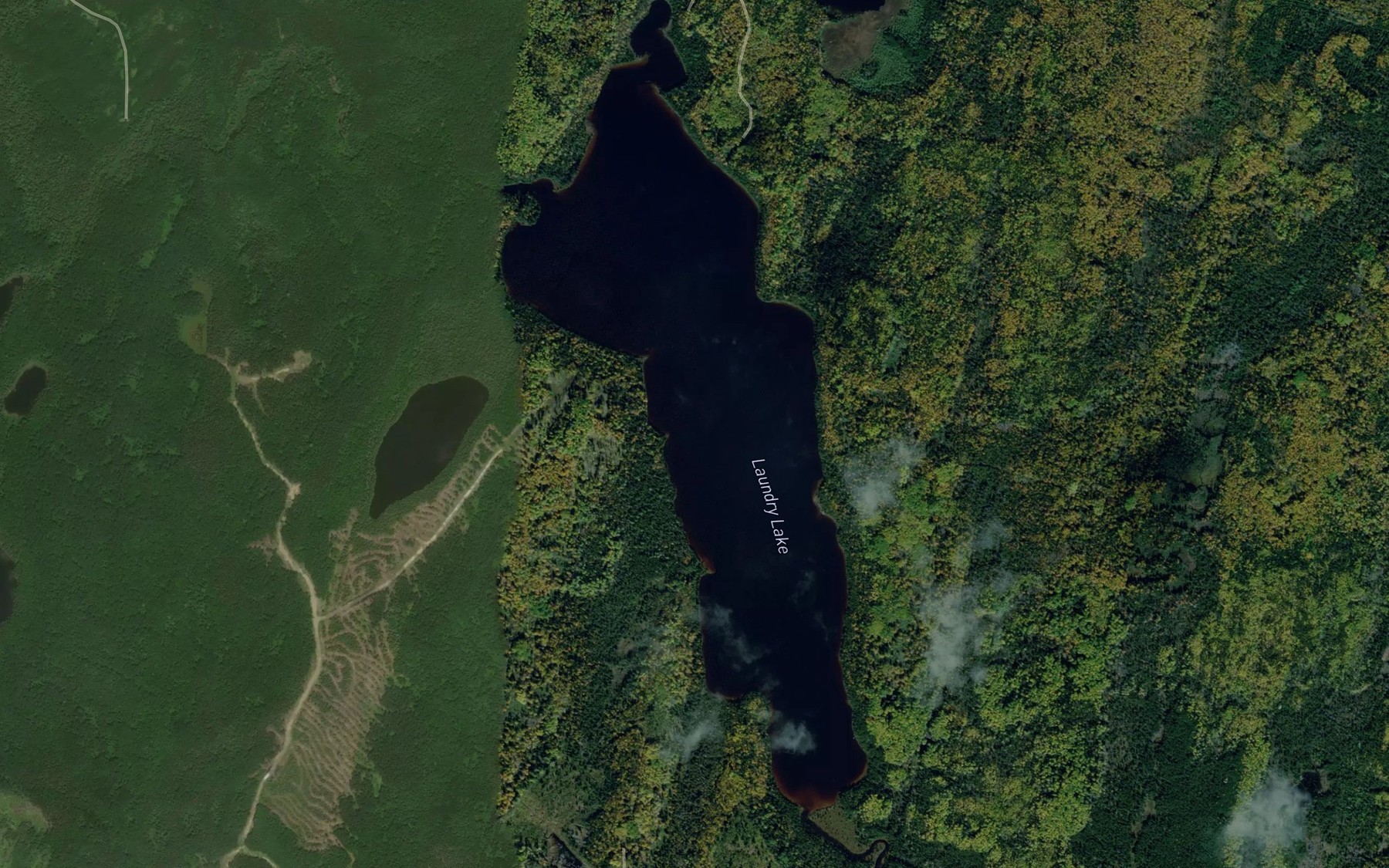 Satellite map of the Laundry Lake