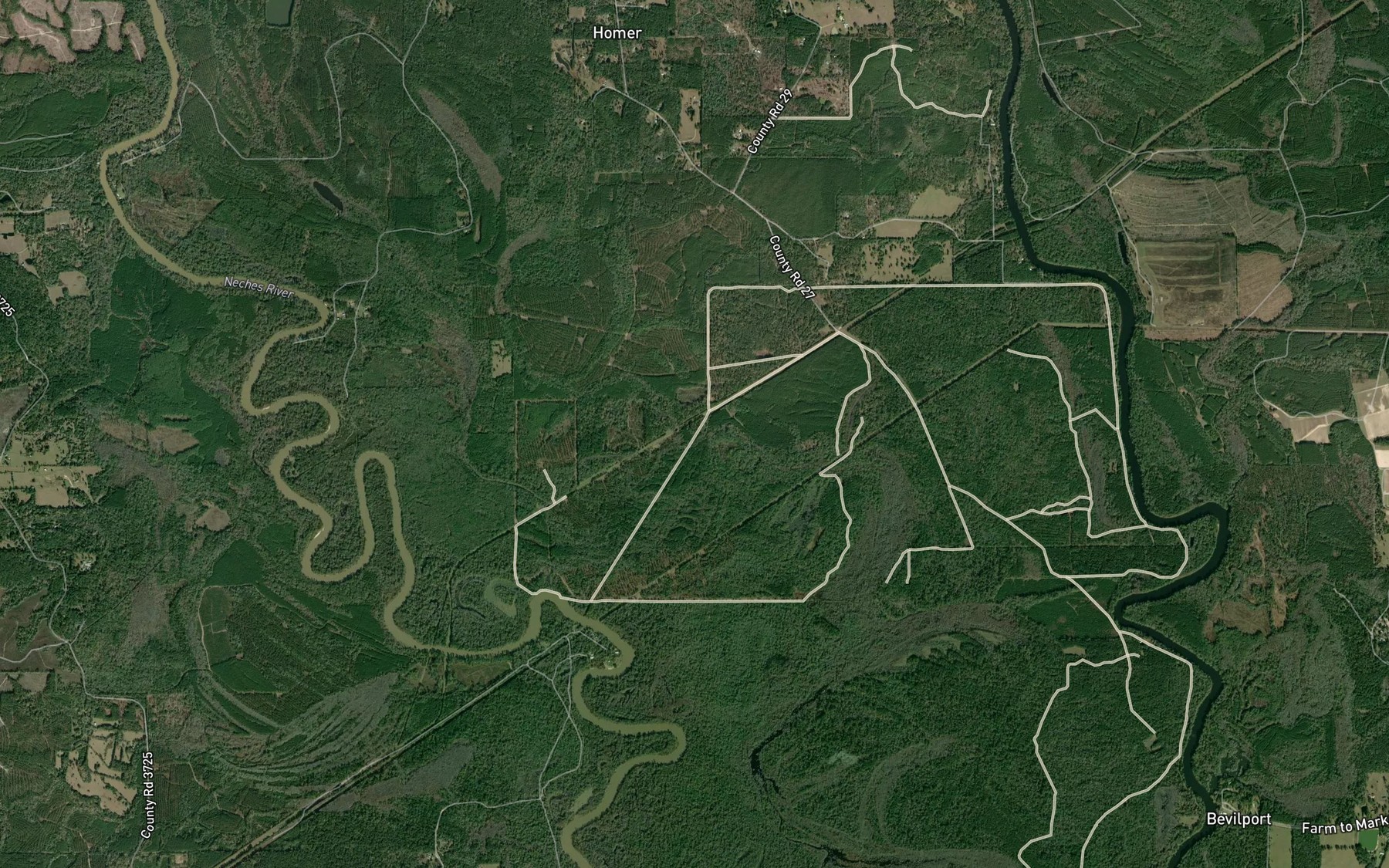 Satellite map of the Devils Slough