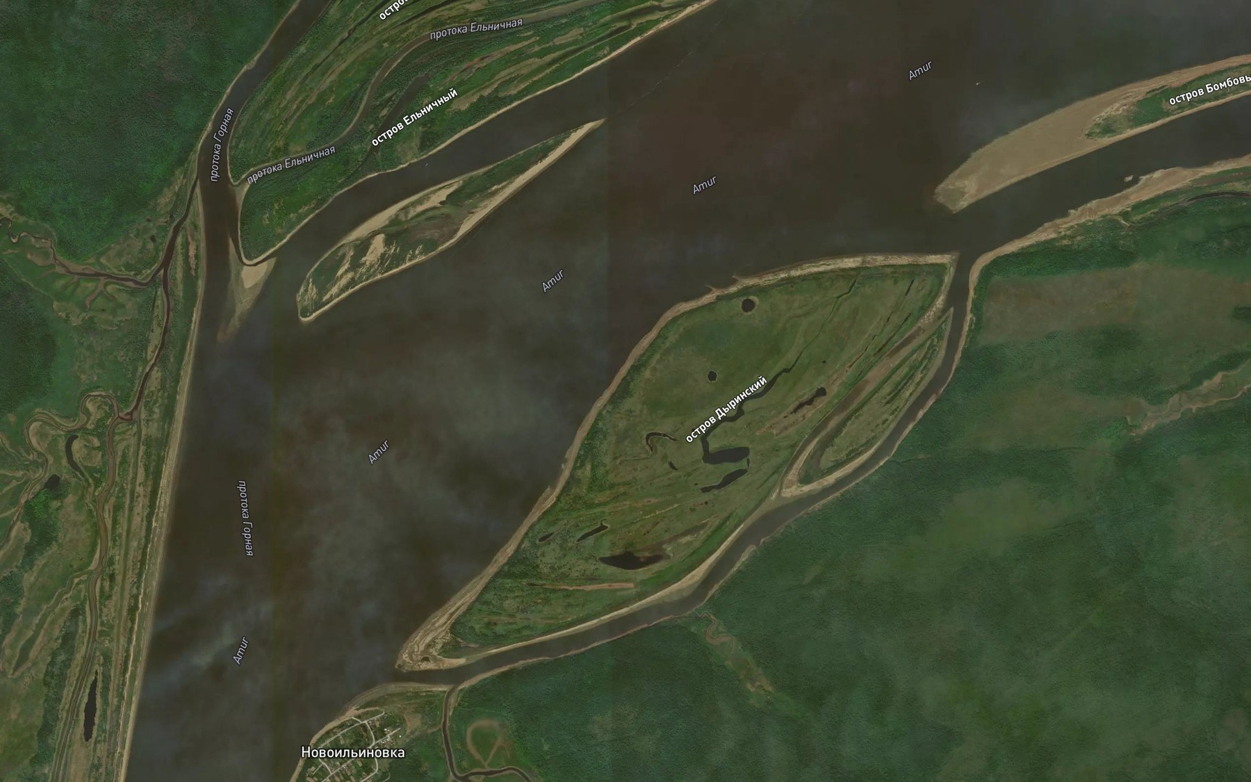 Satellite map of the Bombovaya