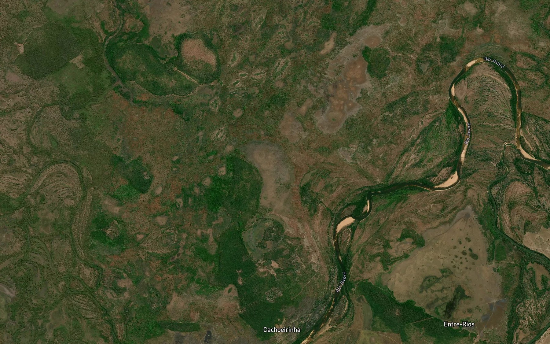 Satellite map of the Lagoa do Antonio Jorge
